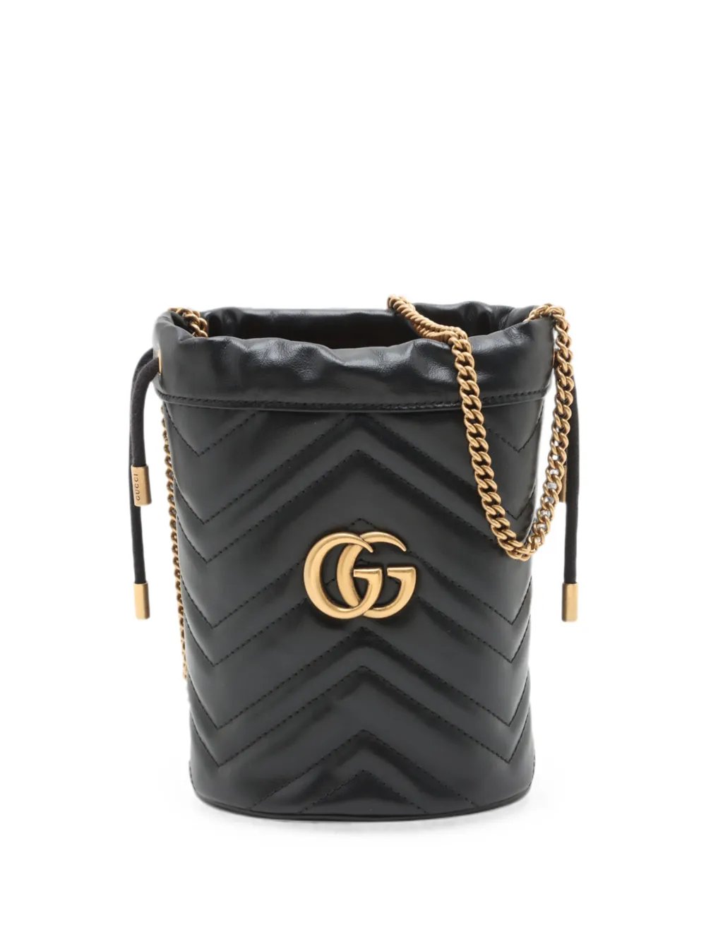 2000-2015 Small GG Marmont Leather Matelasse bucket bag
