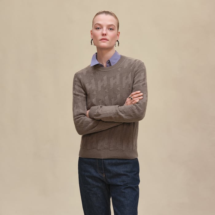 "H" Long-sleeve Sweater