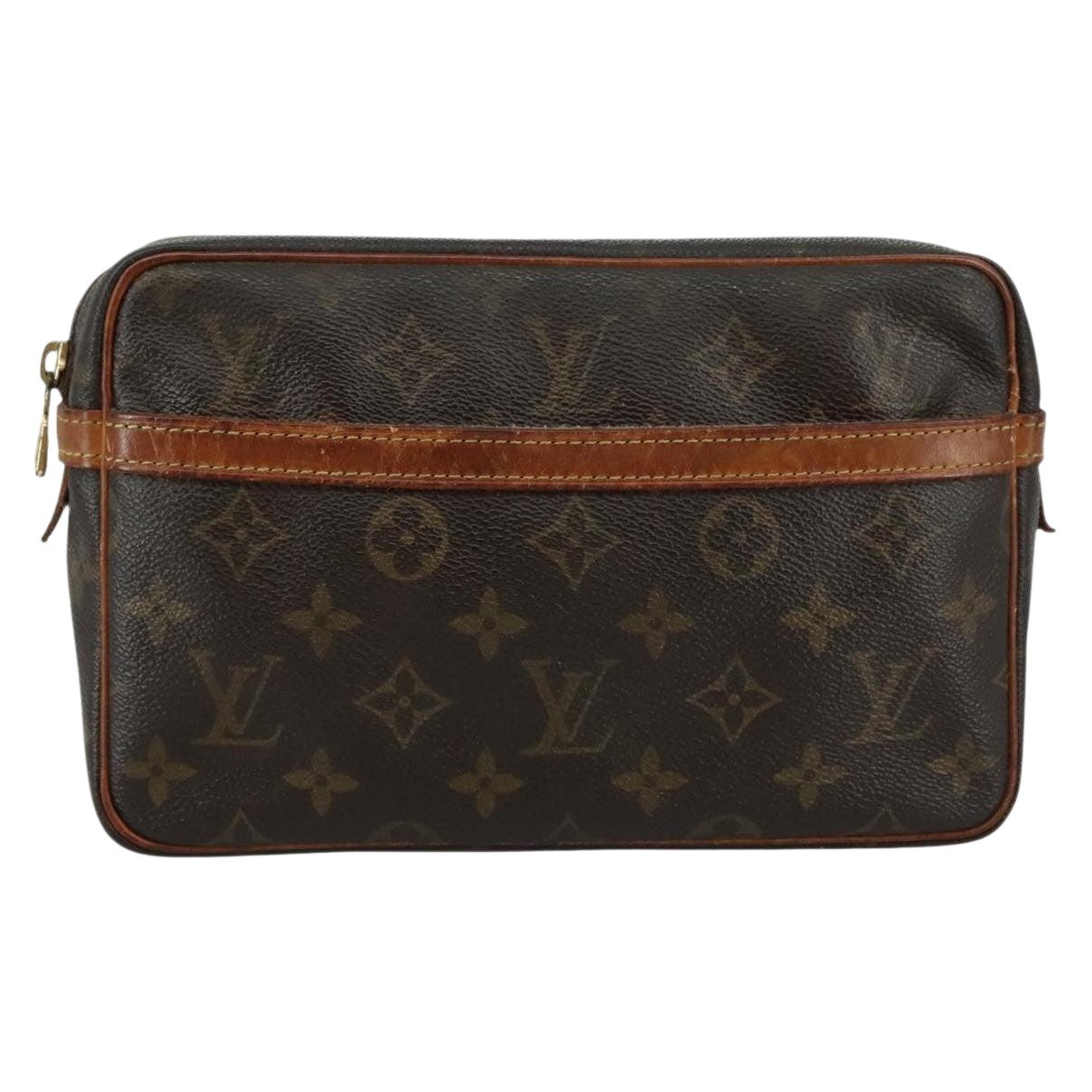 Leather clutch bag