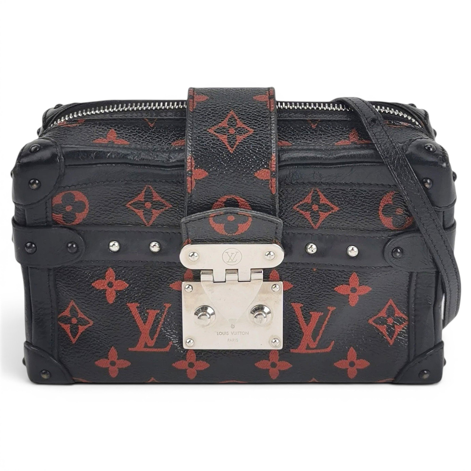 Petite Malle leather handbag