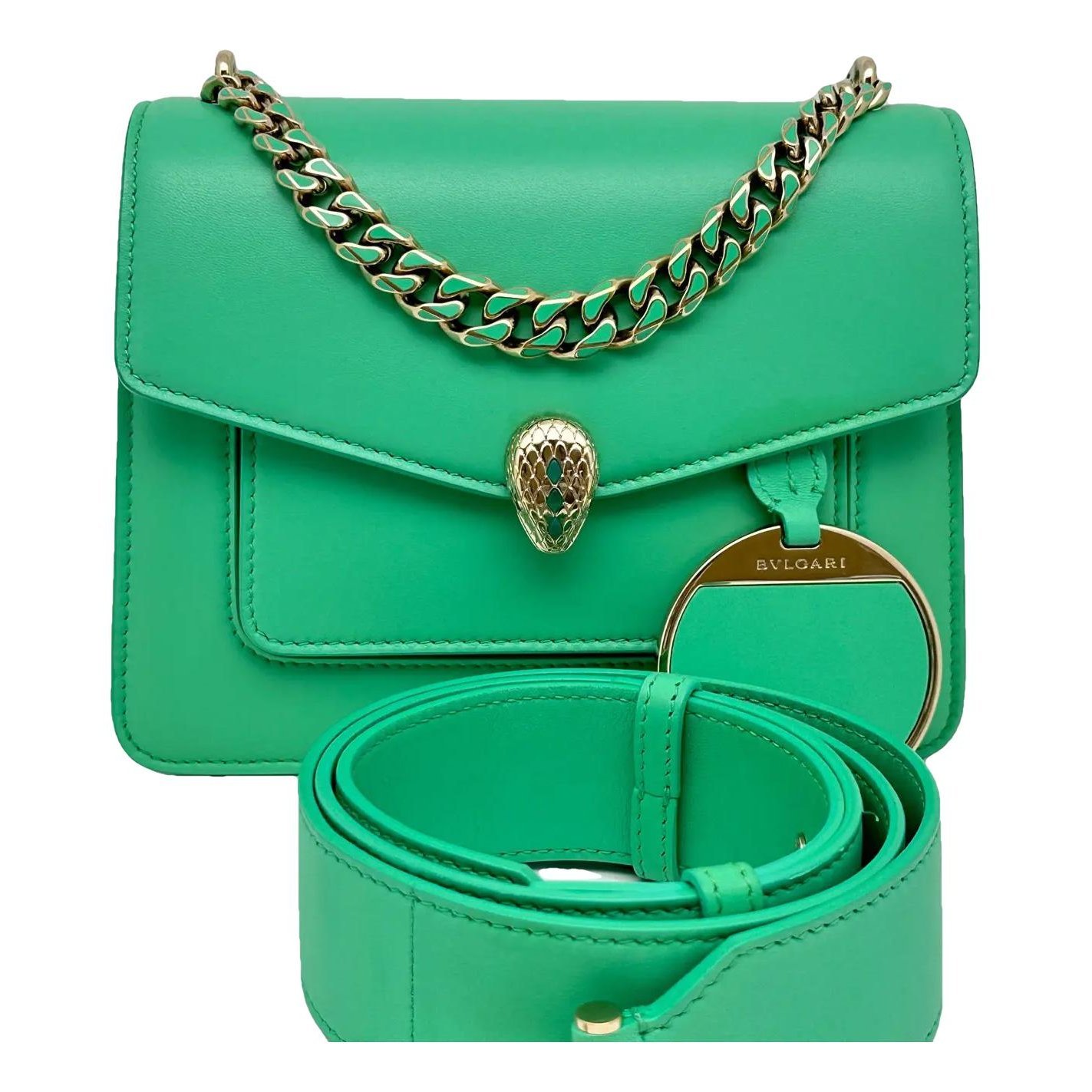 Bvlgari Serpenti leather handbag