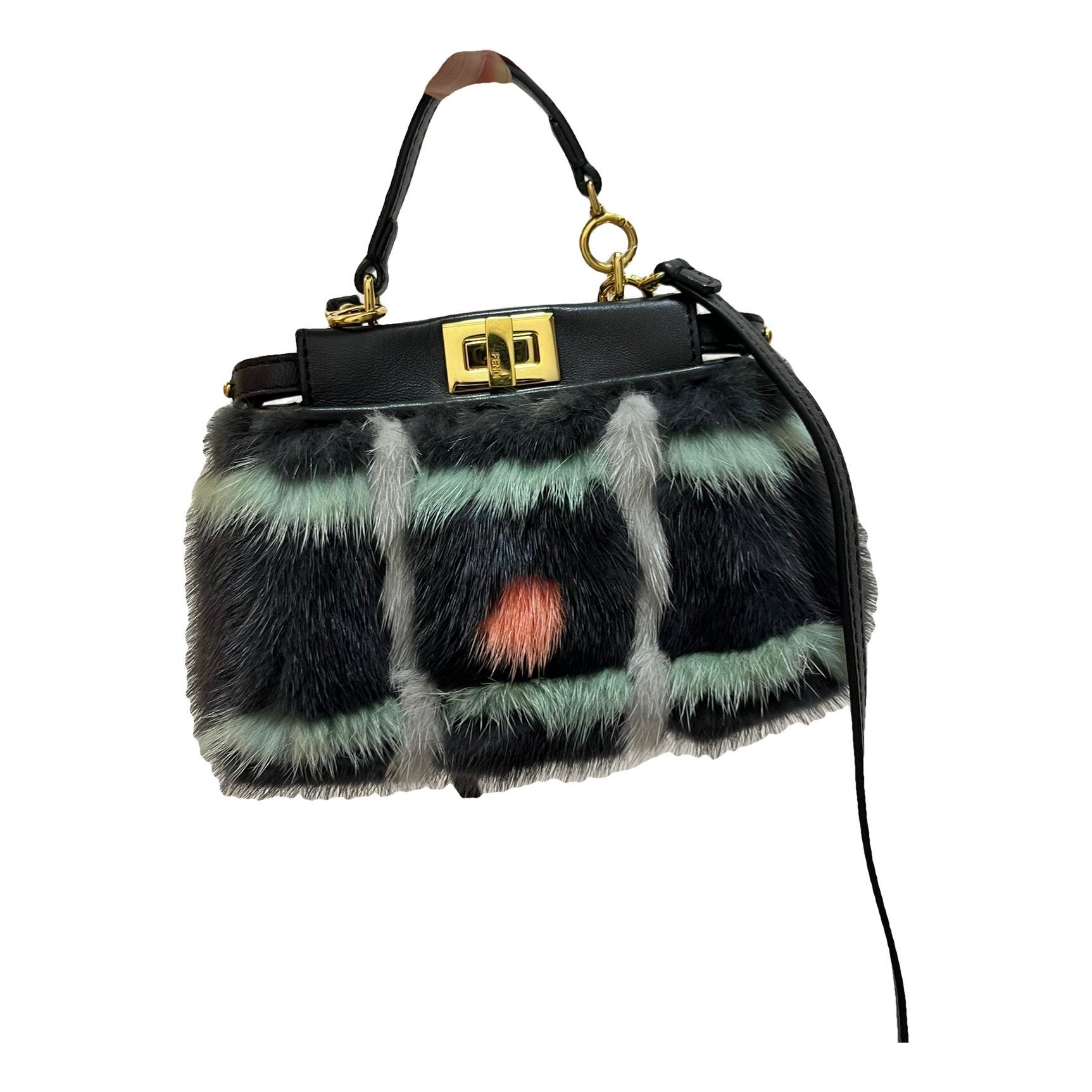 Peekaboo leather handbag