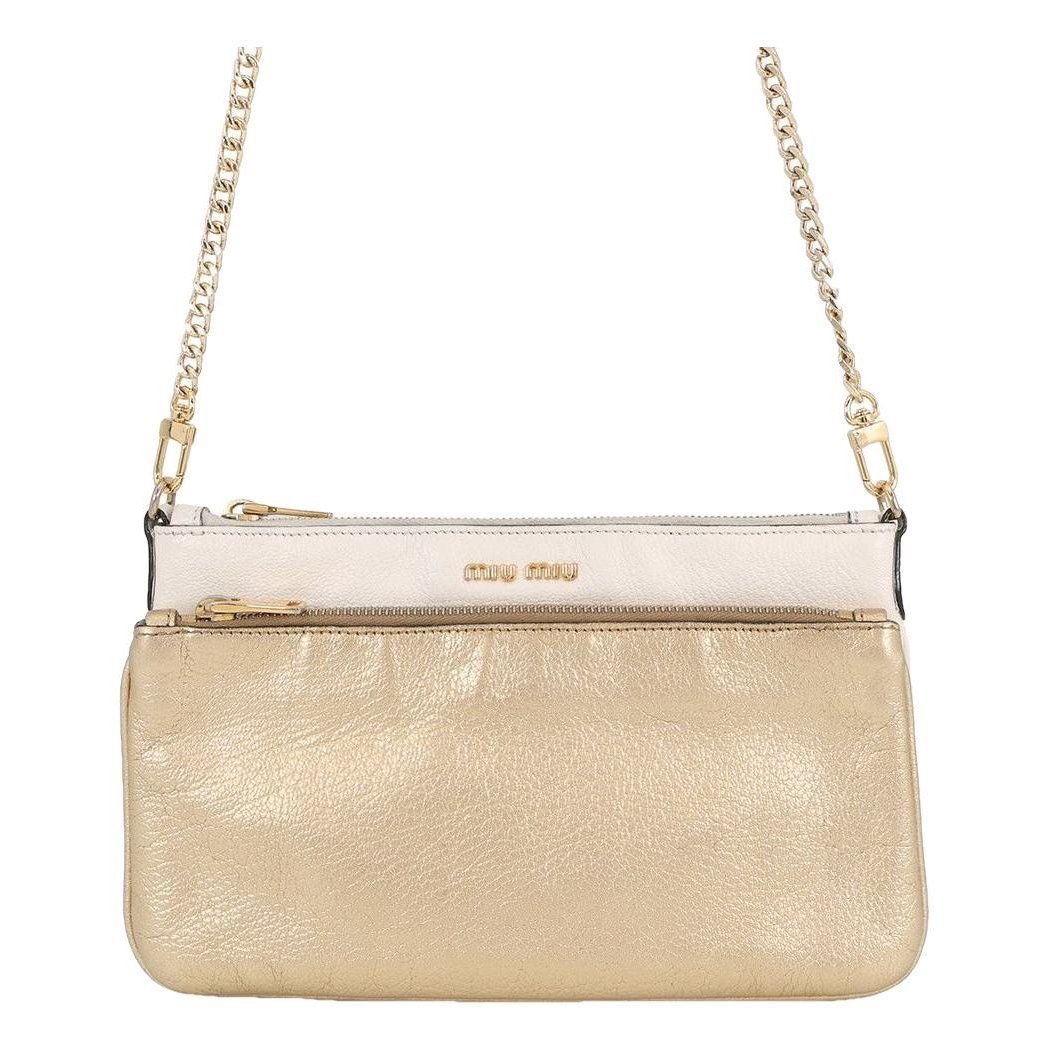 Miu Logo leather handbag