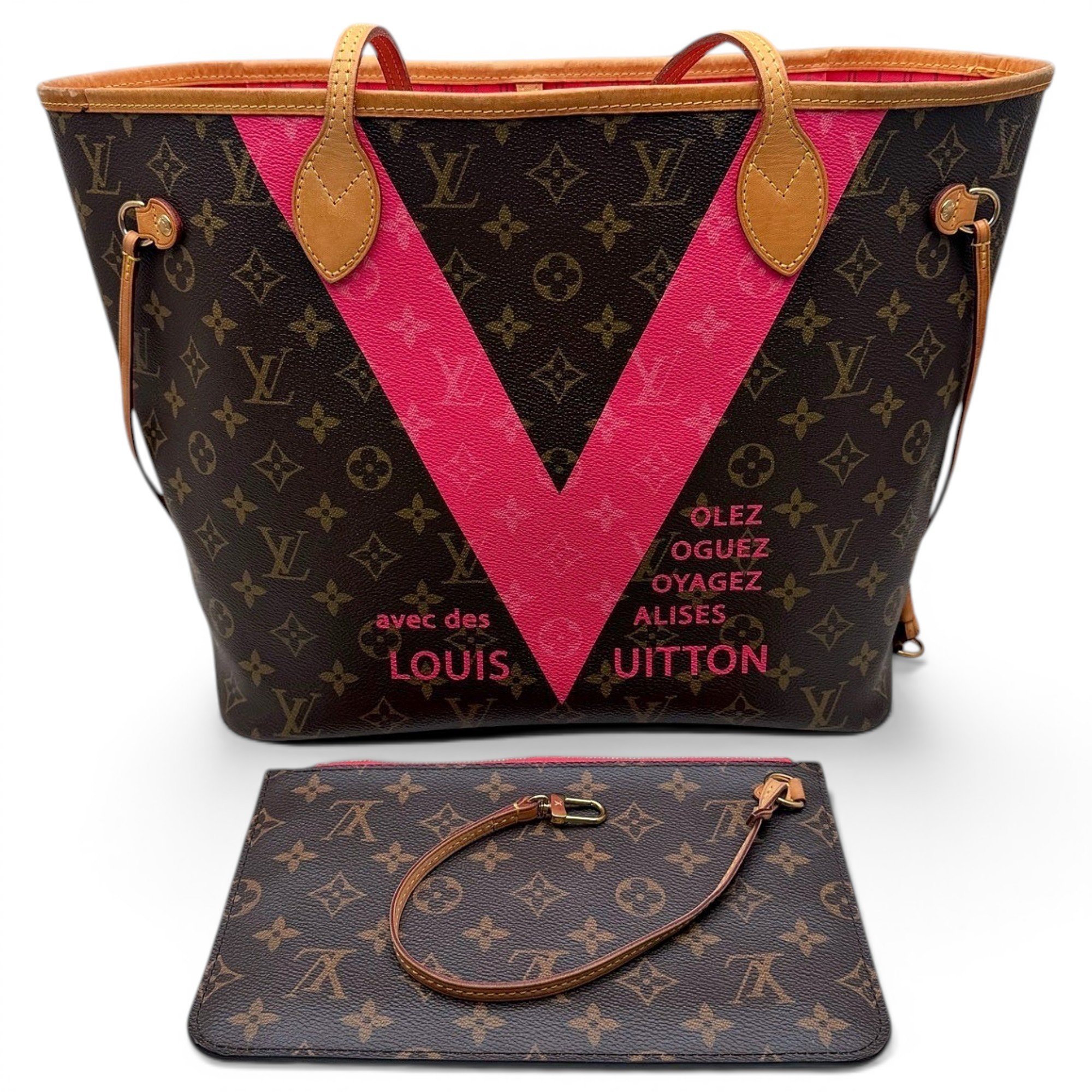 Neverfull leather handbag