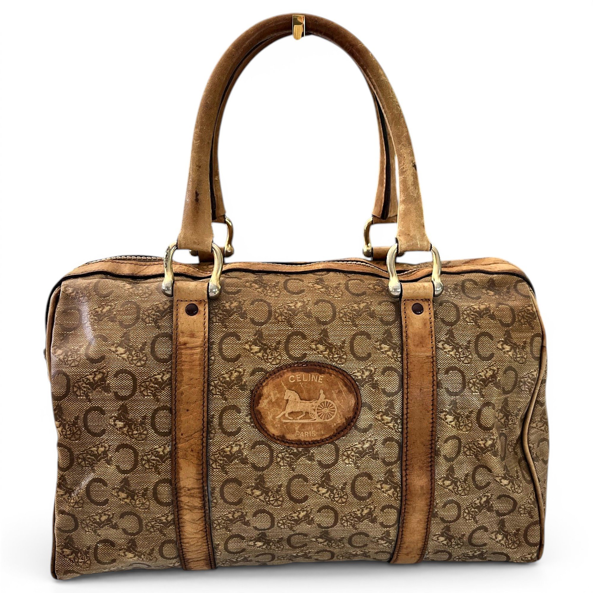 Leather bowling bag