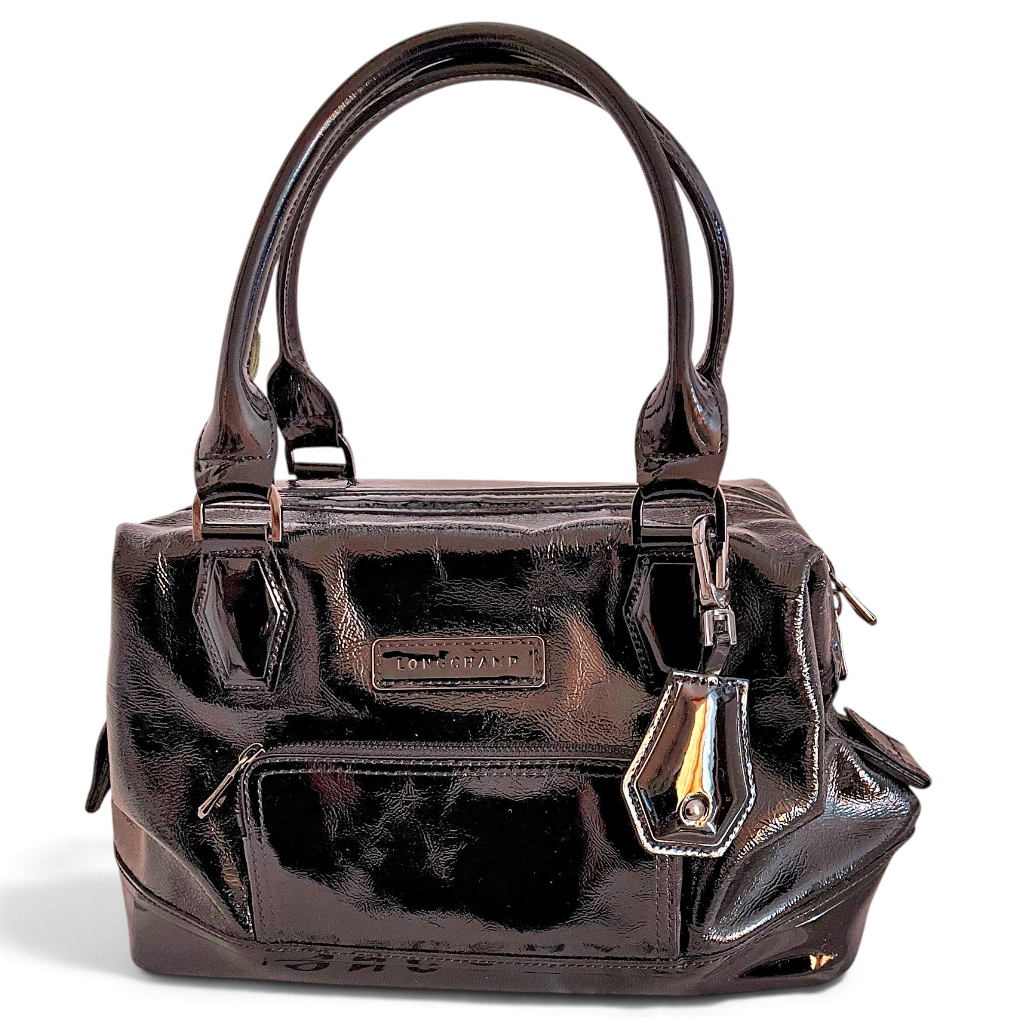 Leather bowling bag