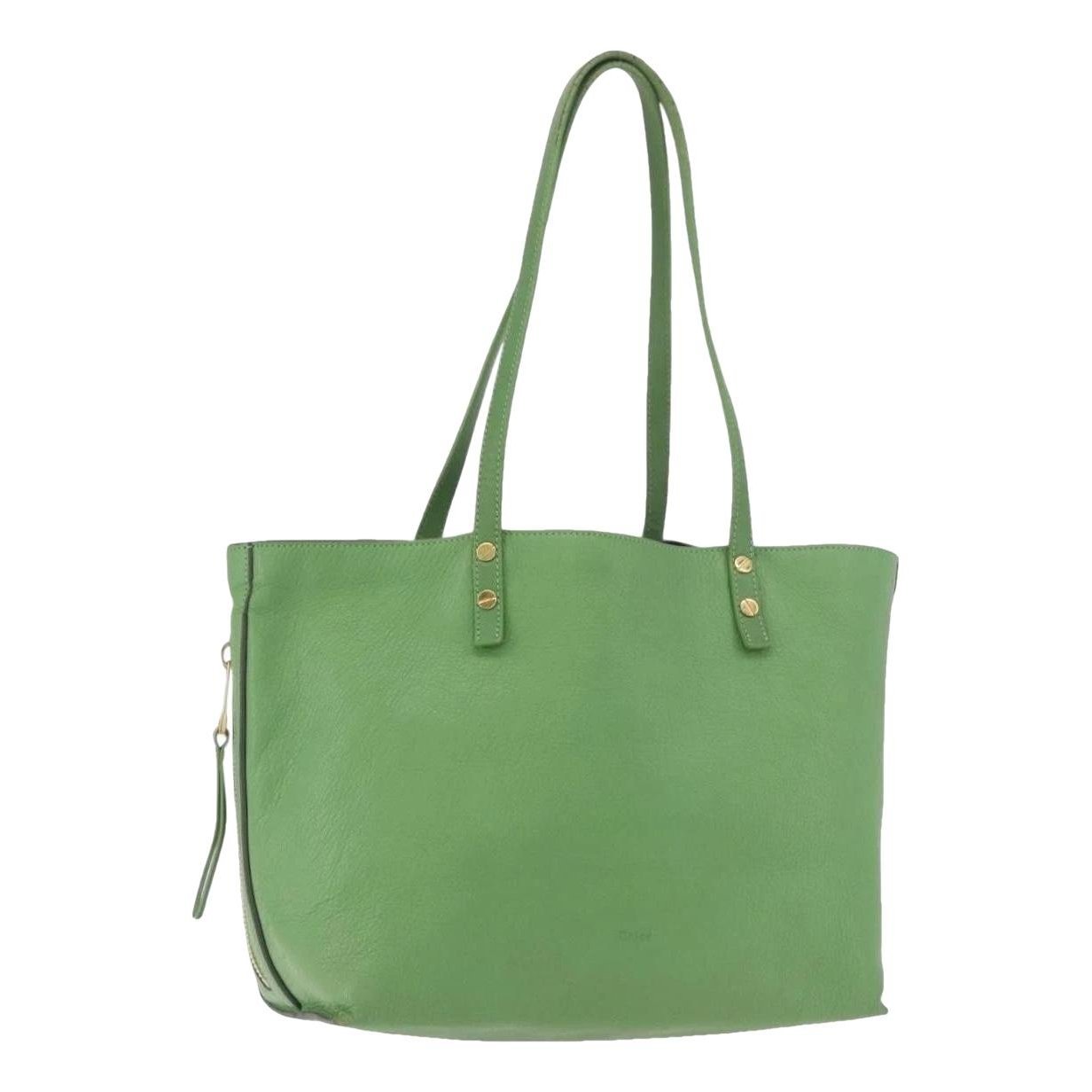 Leather tote