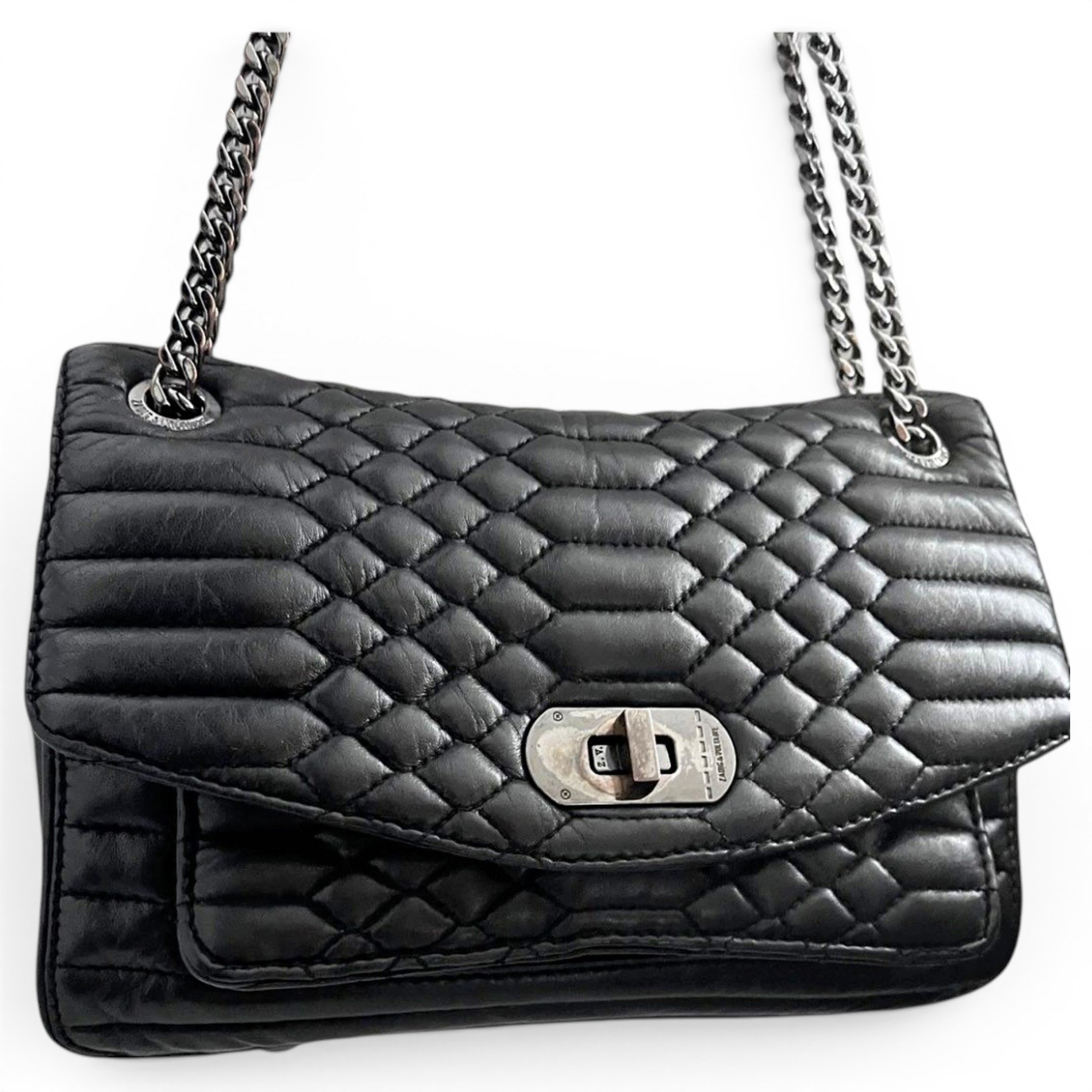 Rock leather crossbody bag