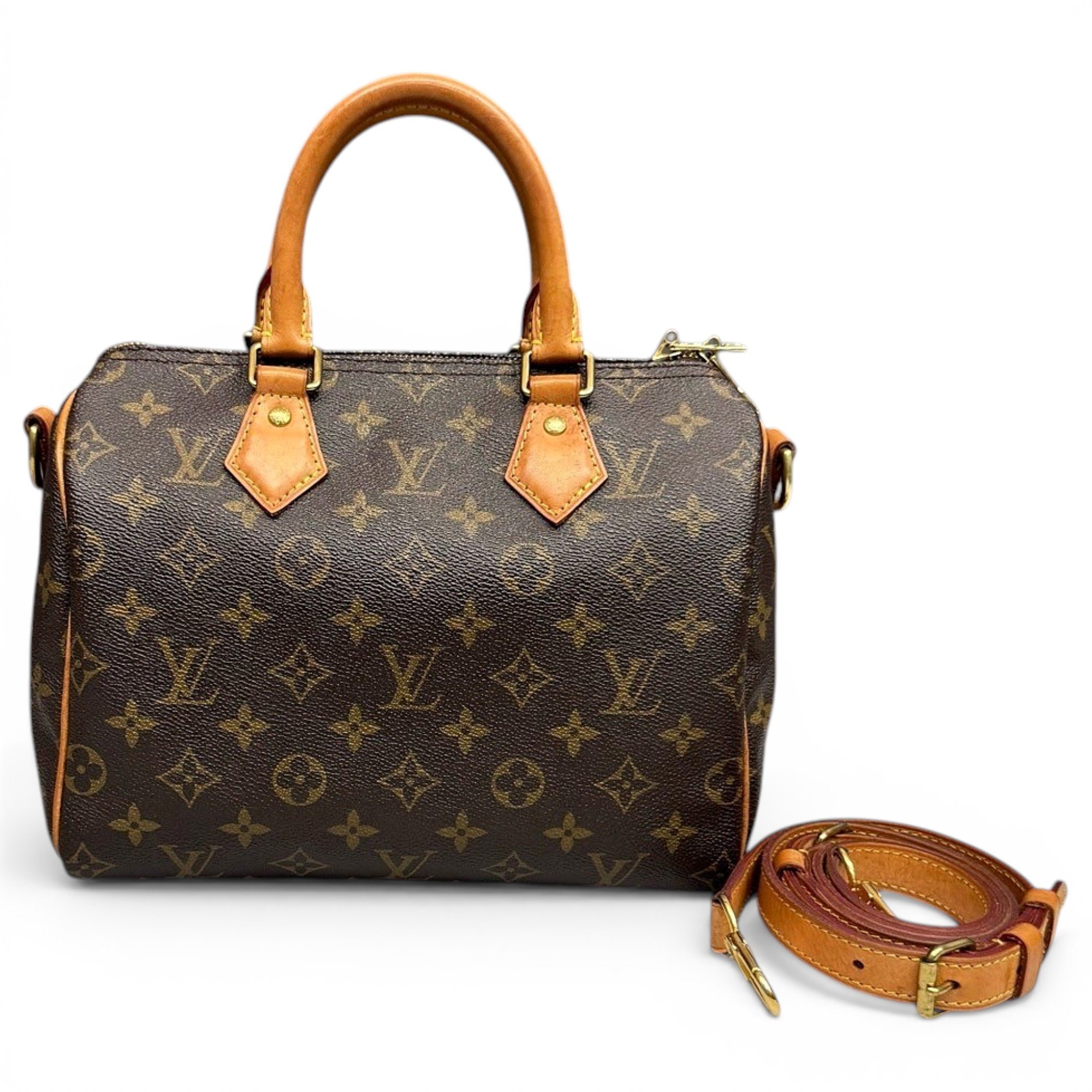 Speedy leather handbag