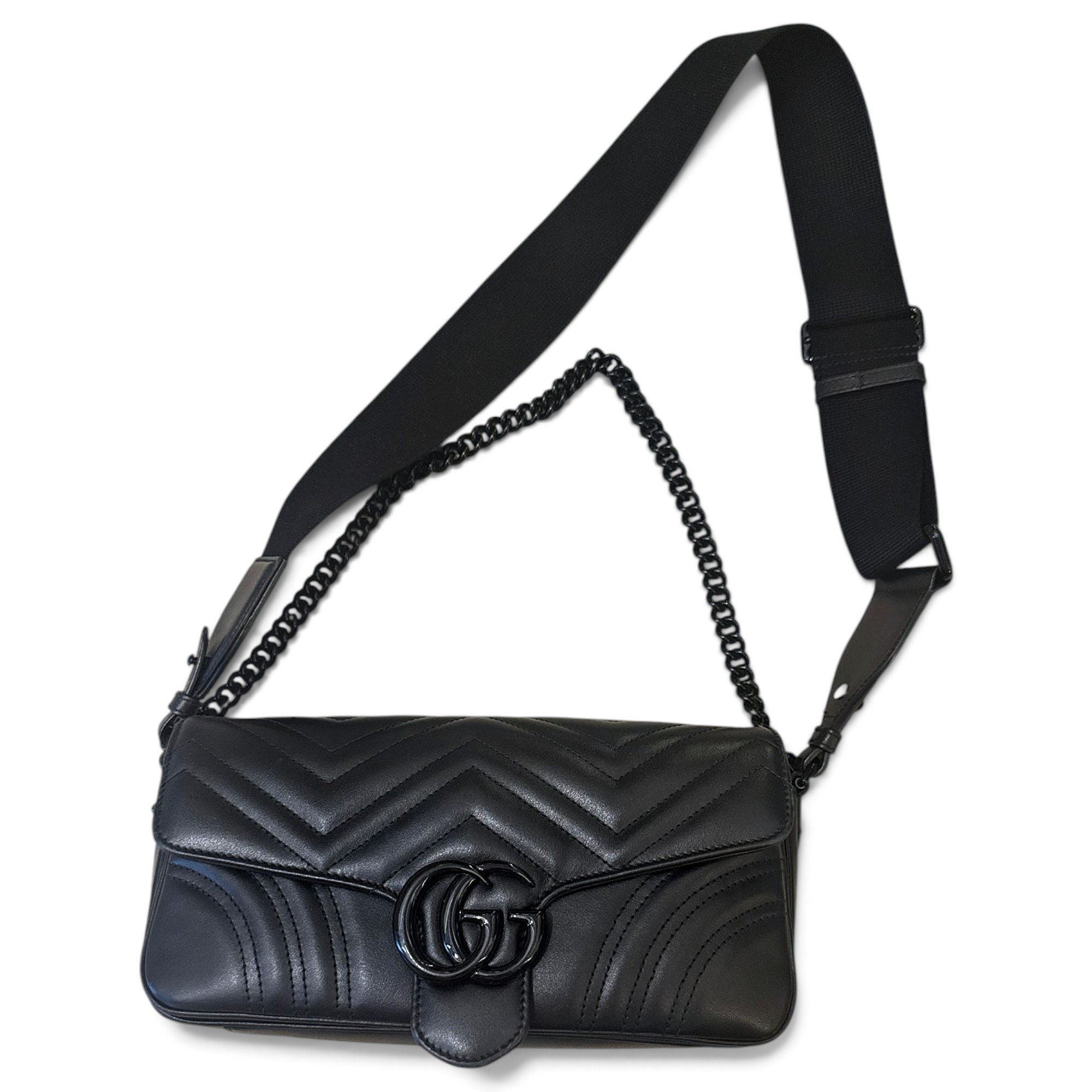 GG Marmont Flap leather handbag