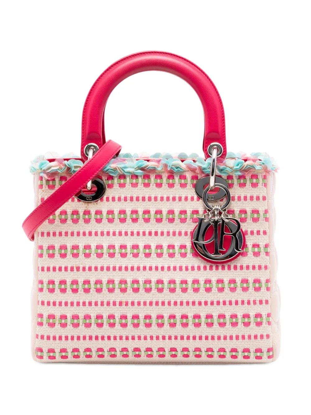 2013 Medium Tweed Sequin Lady Dior satchel