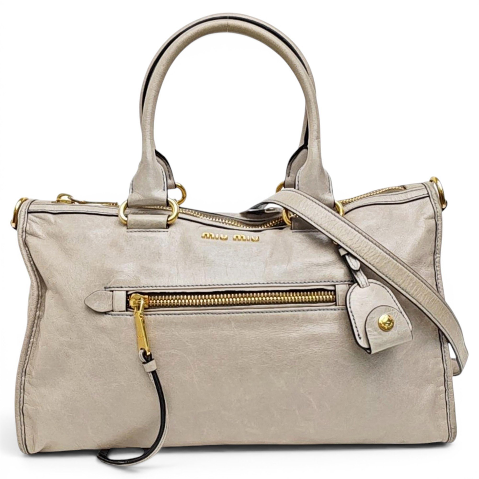 Vitello leather handbag