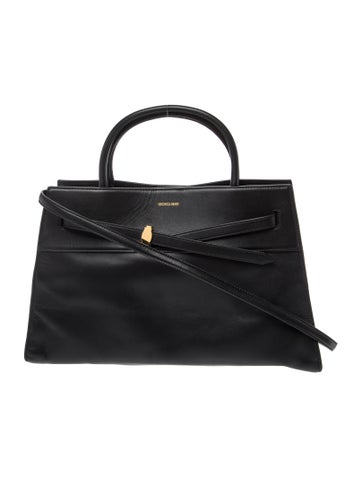 Leather Top Handle Bag
