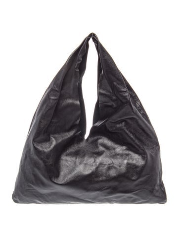 The Row Leather Small Bindle Bag