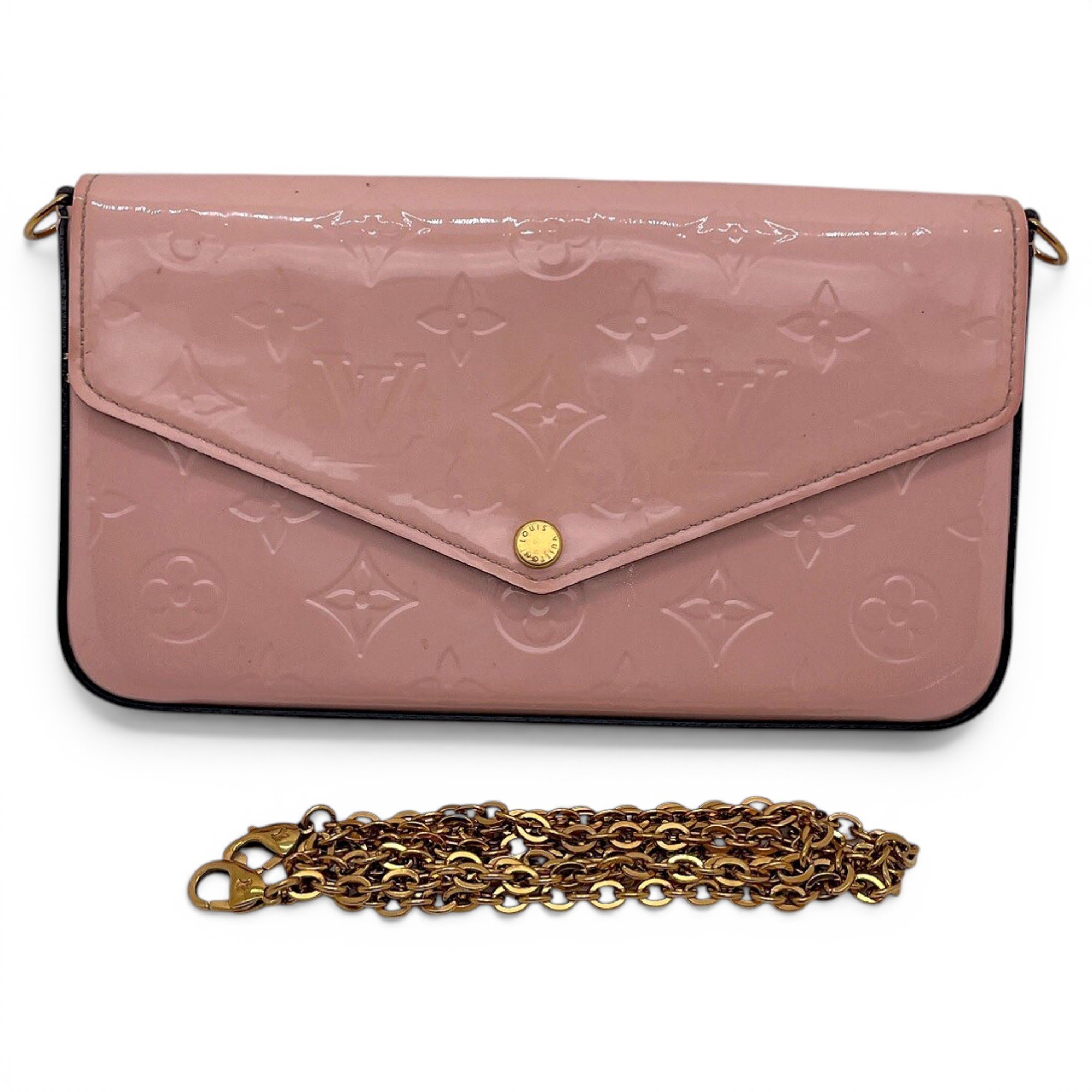 Patent leather handbag