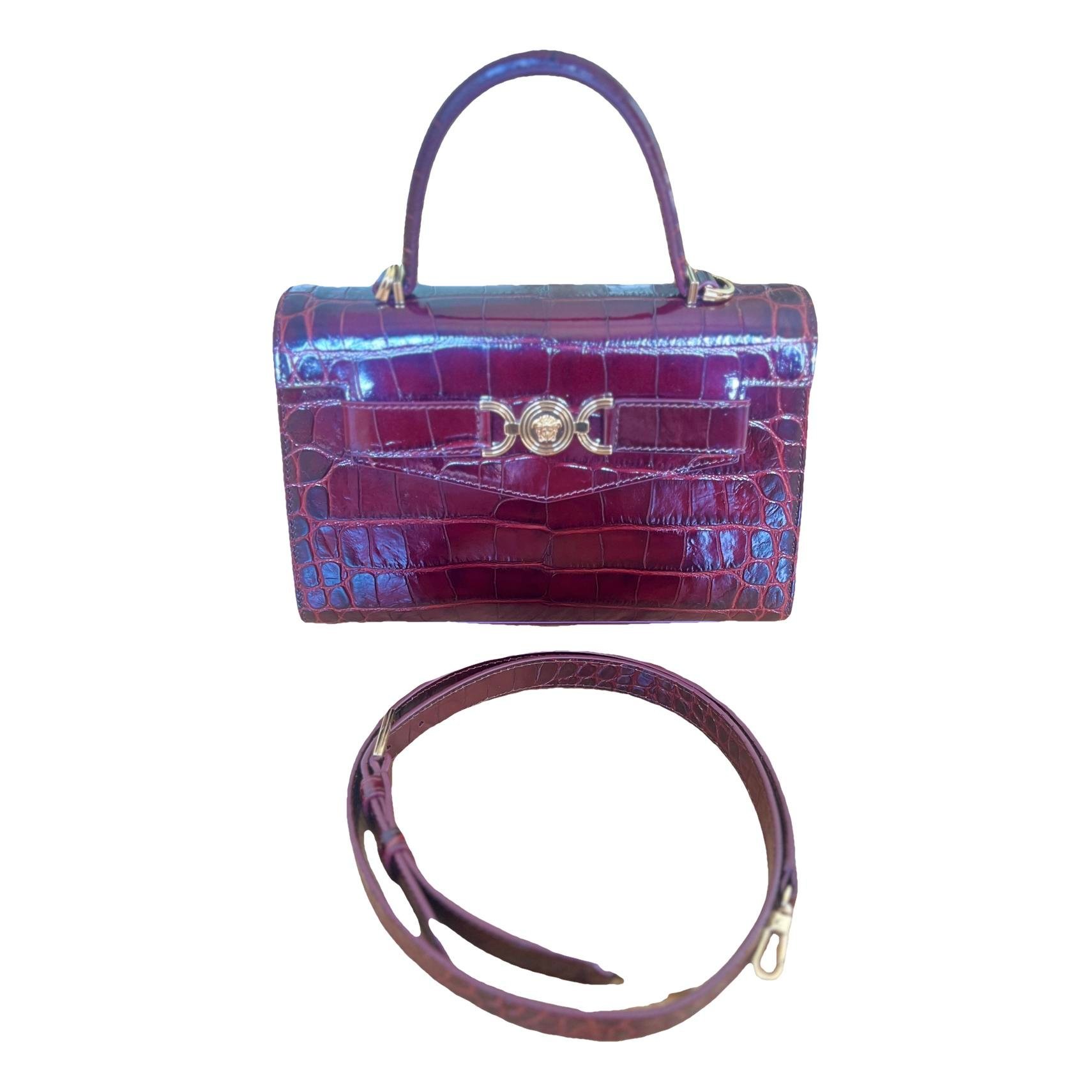 La Medusa leather handbag