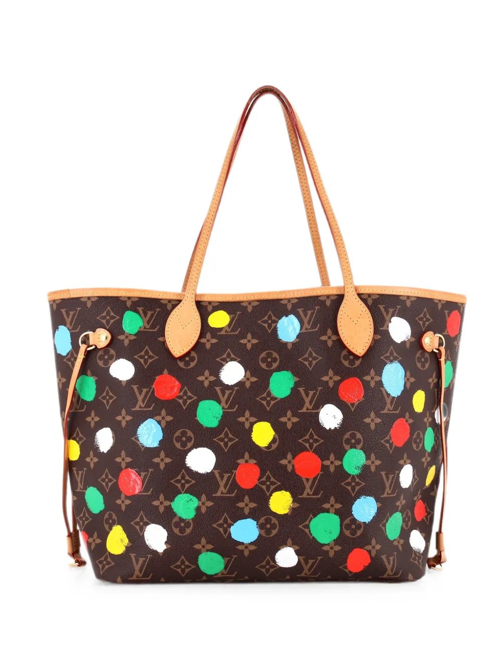 Neverfull NM Yayoi Kusama Painted Dots Monogram Canvas MM tote bag