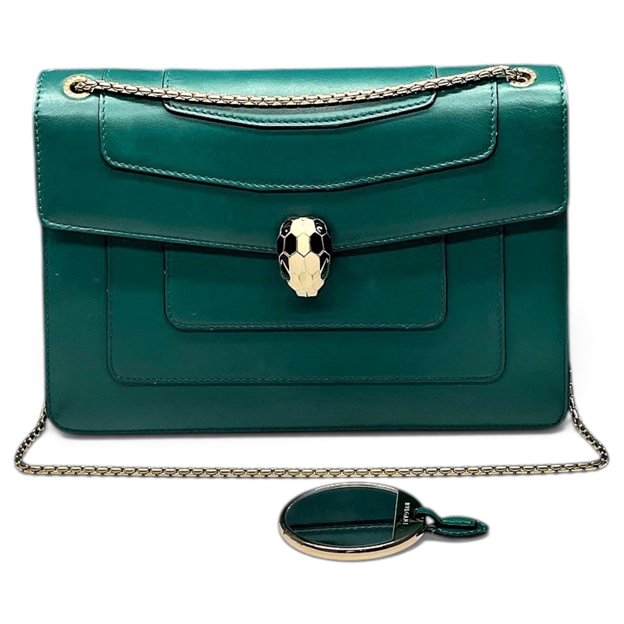 Serpenti leather handbag