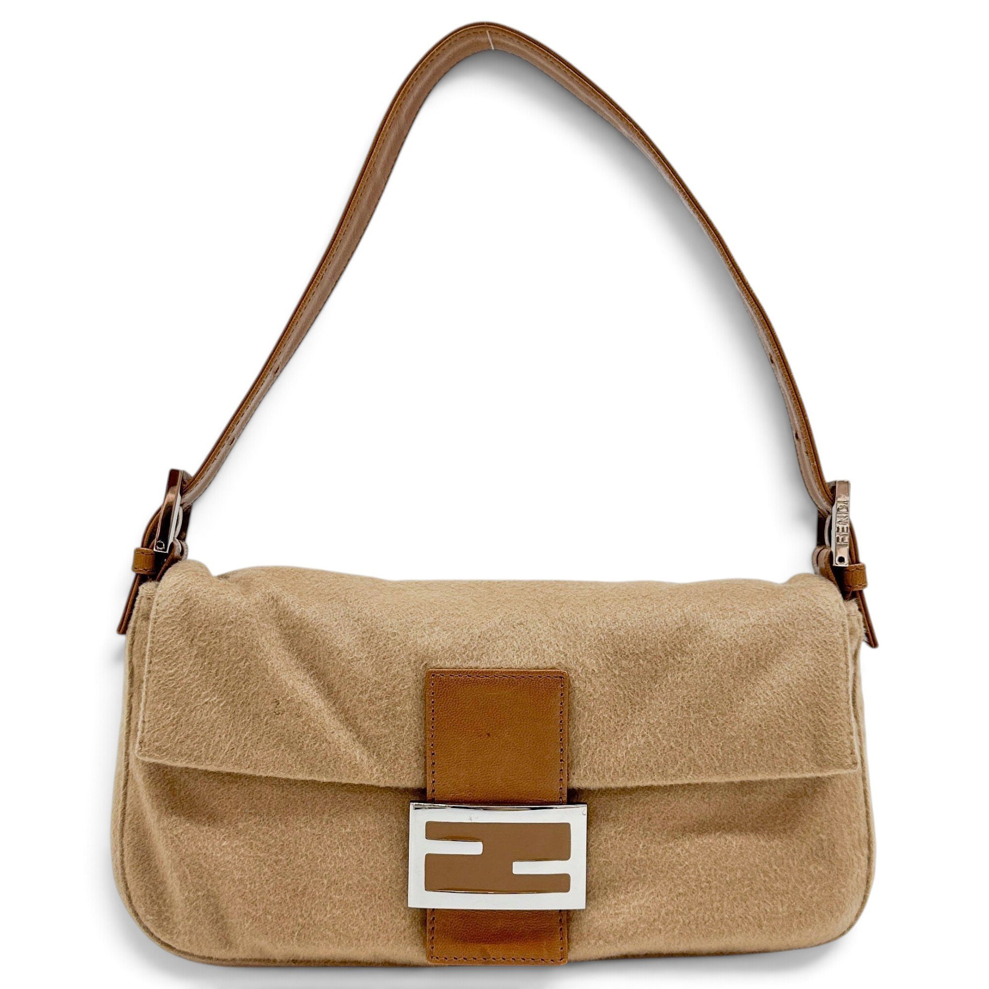 Baguette wool handbag