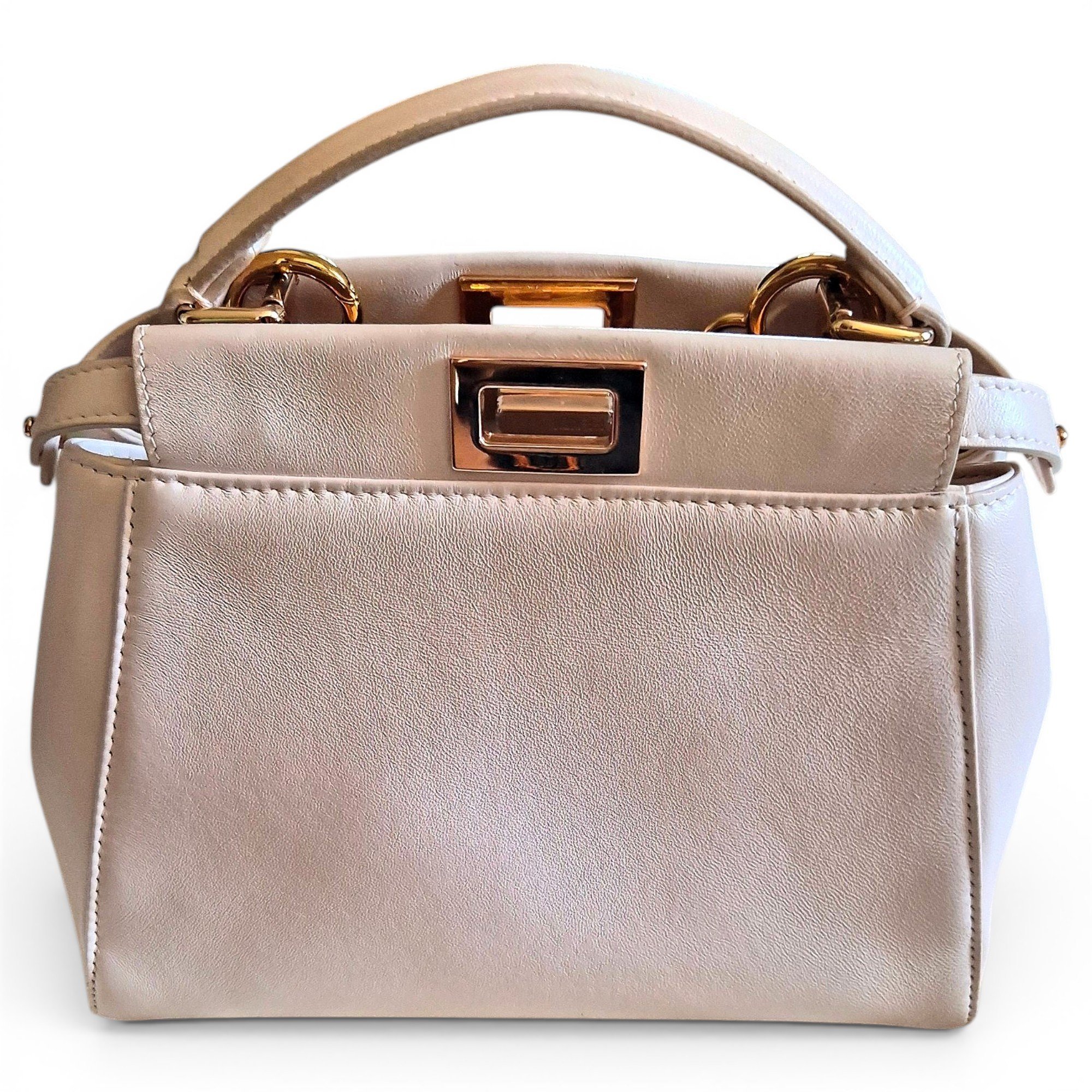 Peekaboo leather handbag