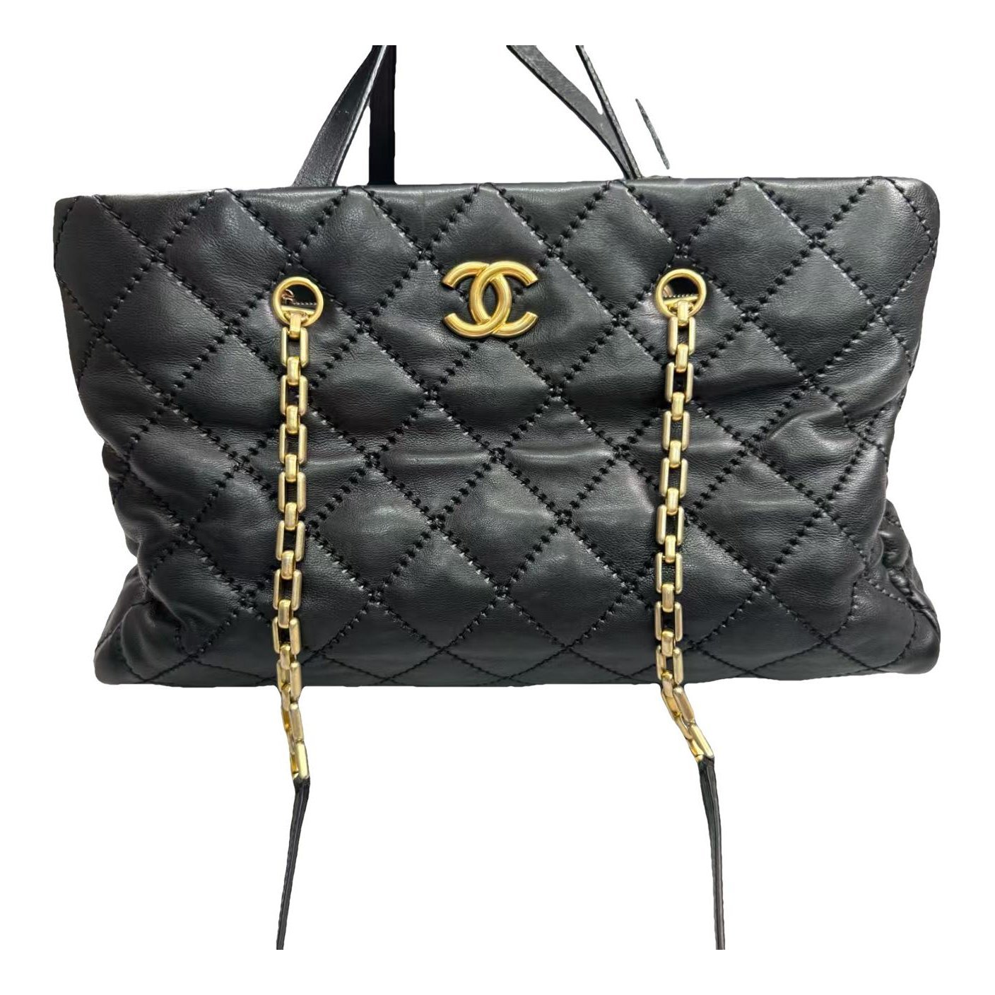 Leather tote