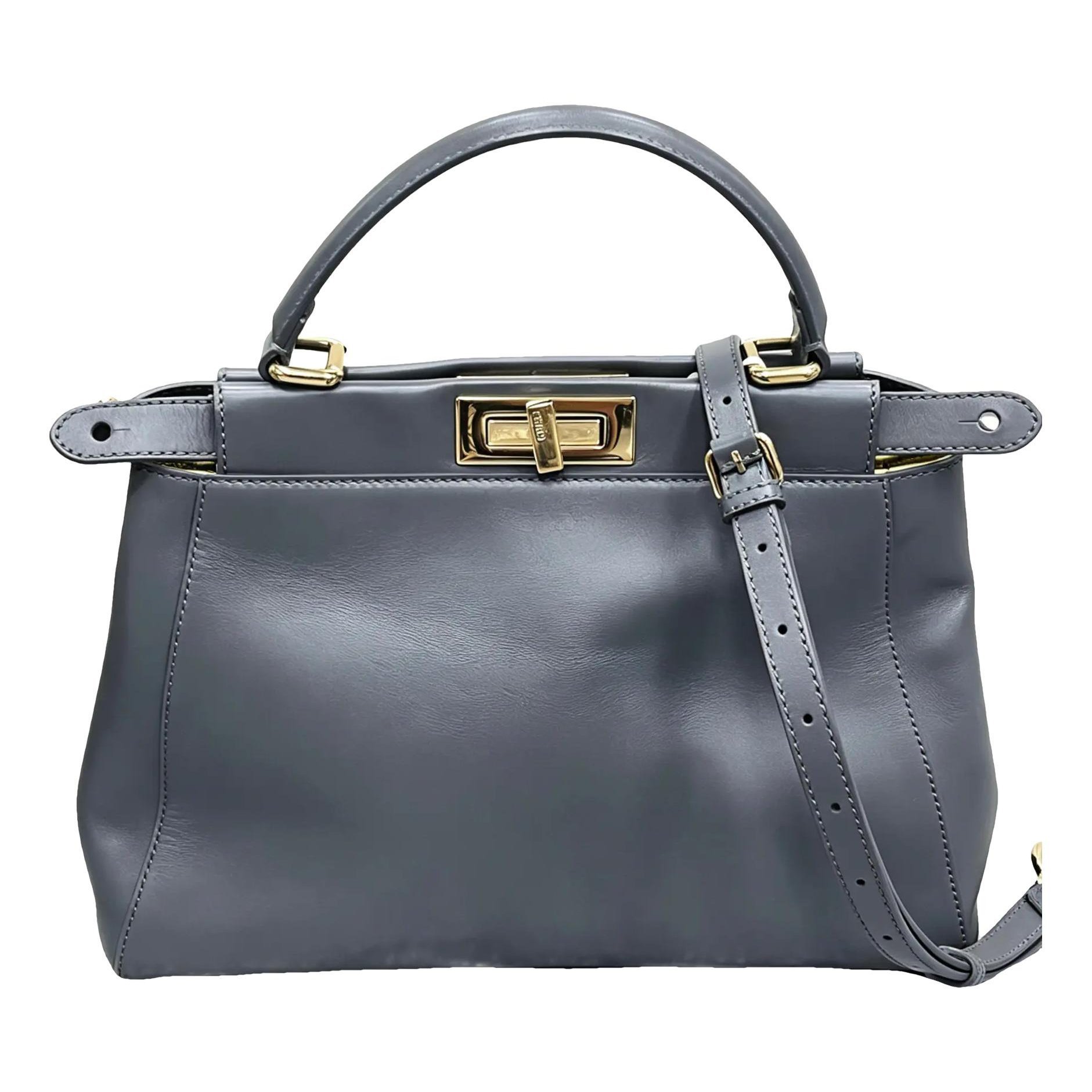 Peekaboo leather handbag