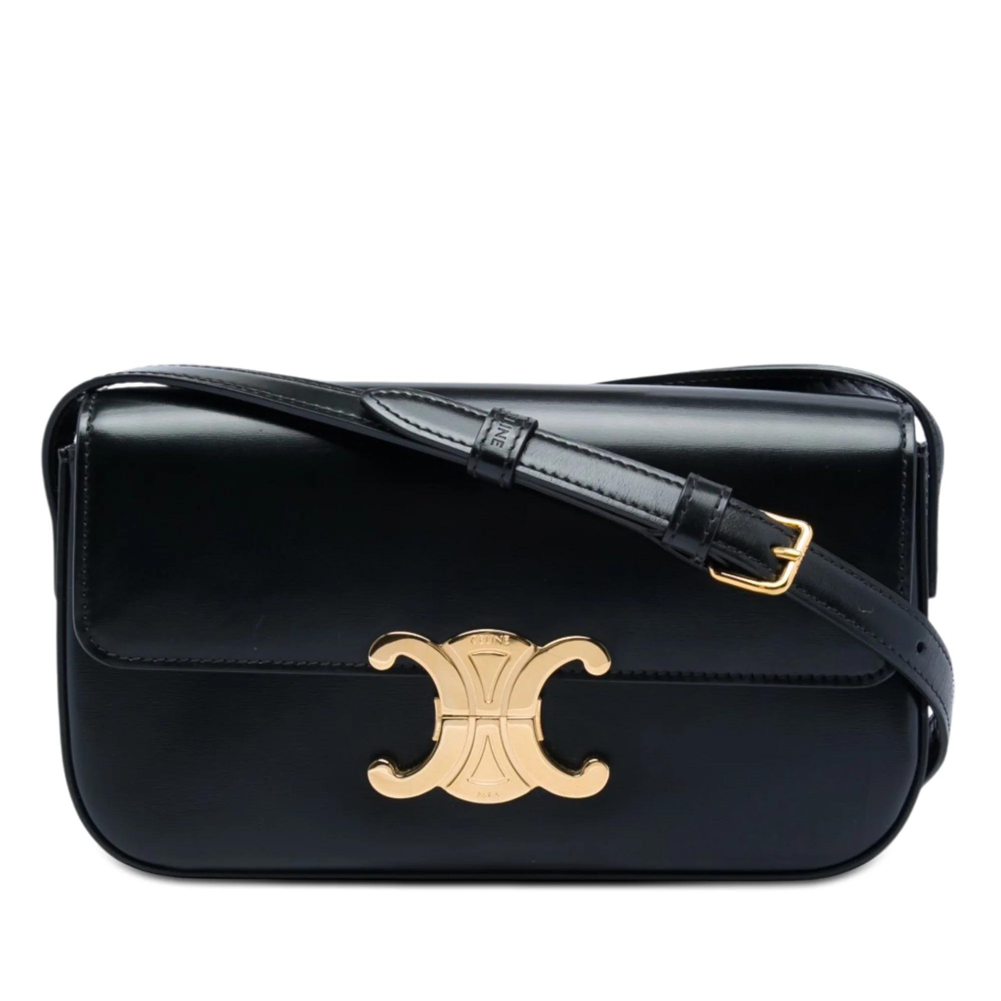 Triomphe pony-style calfskin handbag