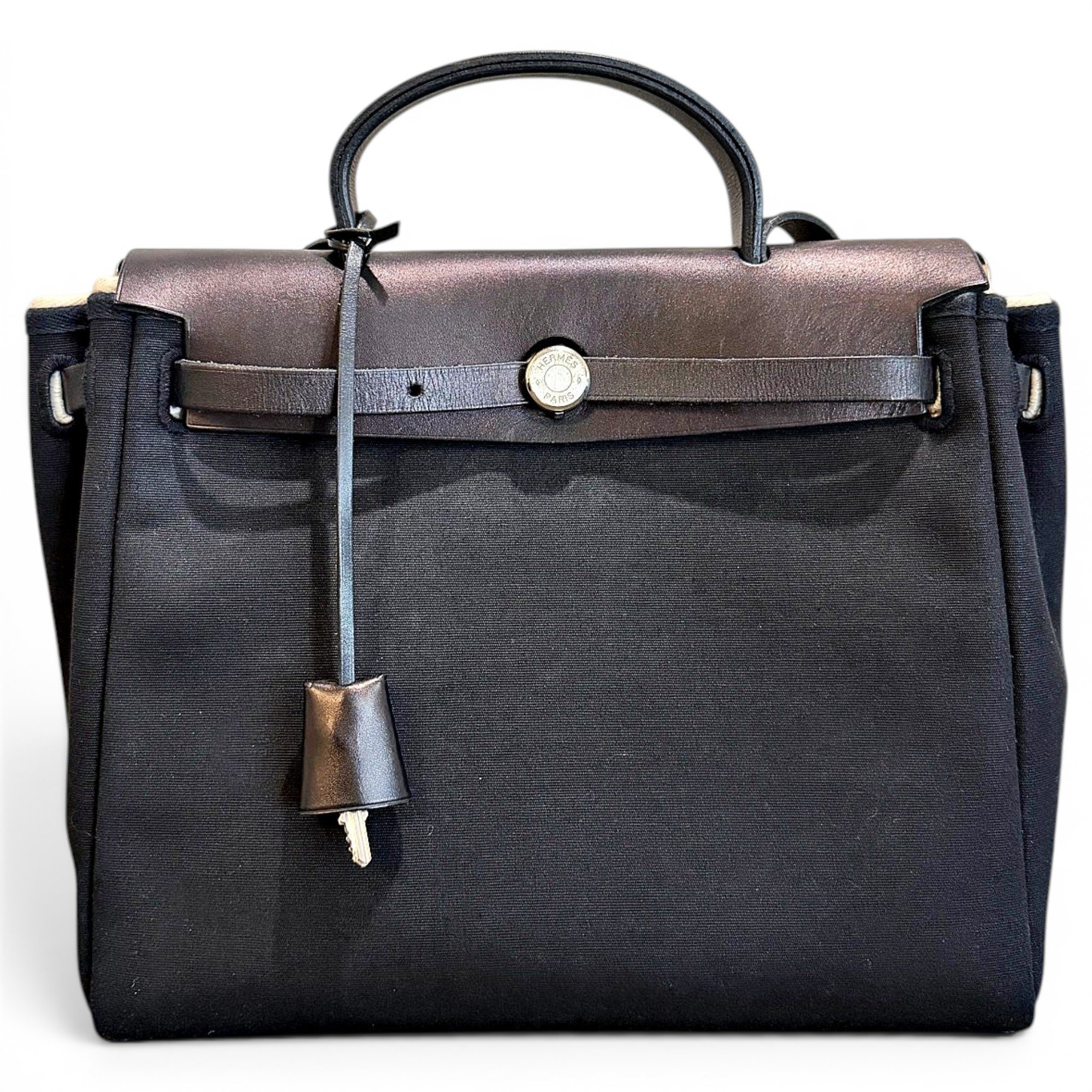 Hermes Herbag Handbag Black