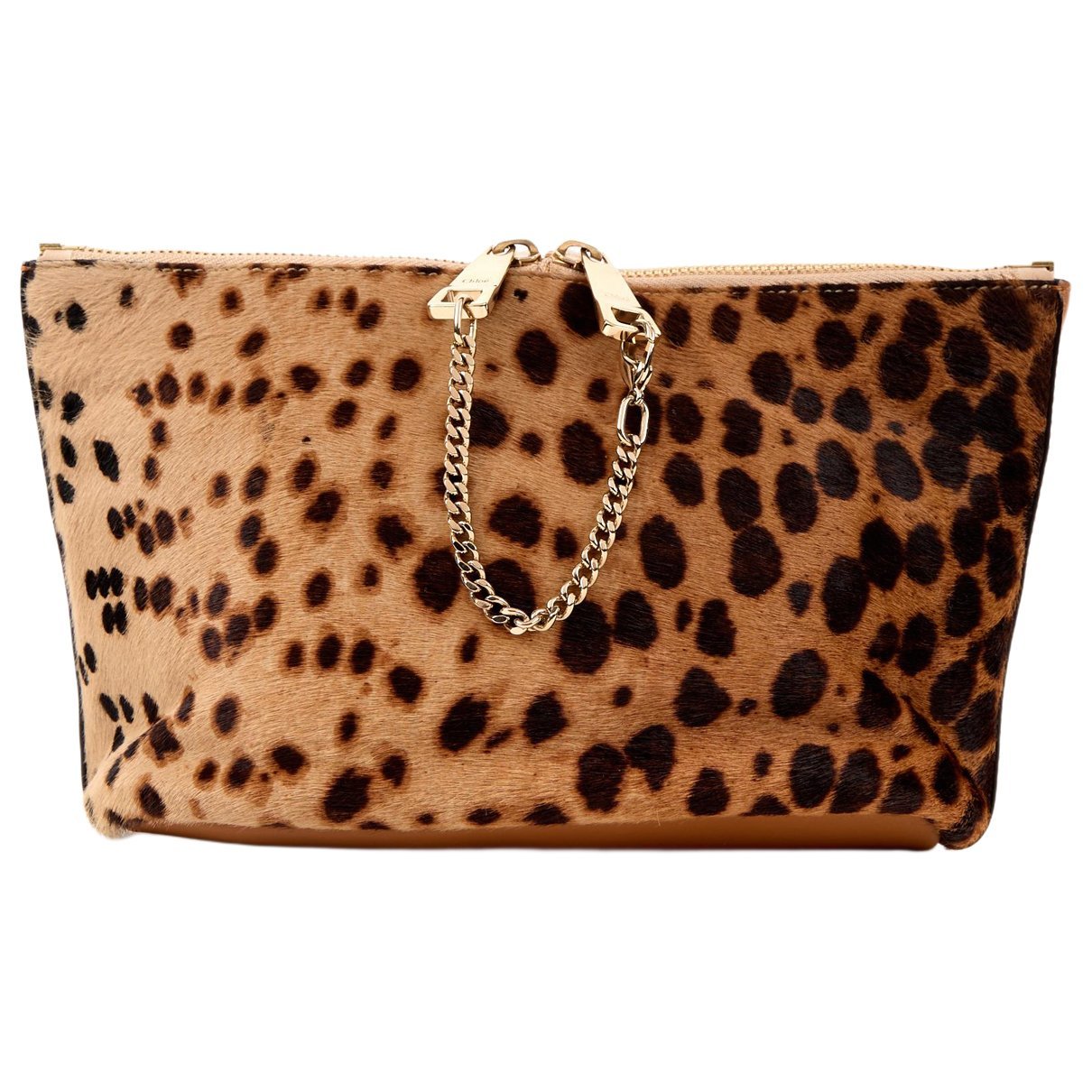 Pony-style calfskin clutch bag