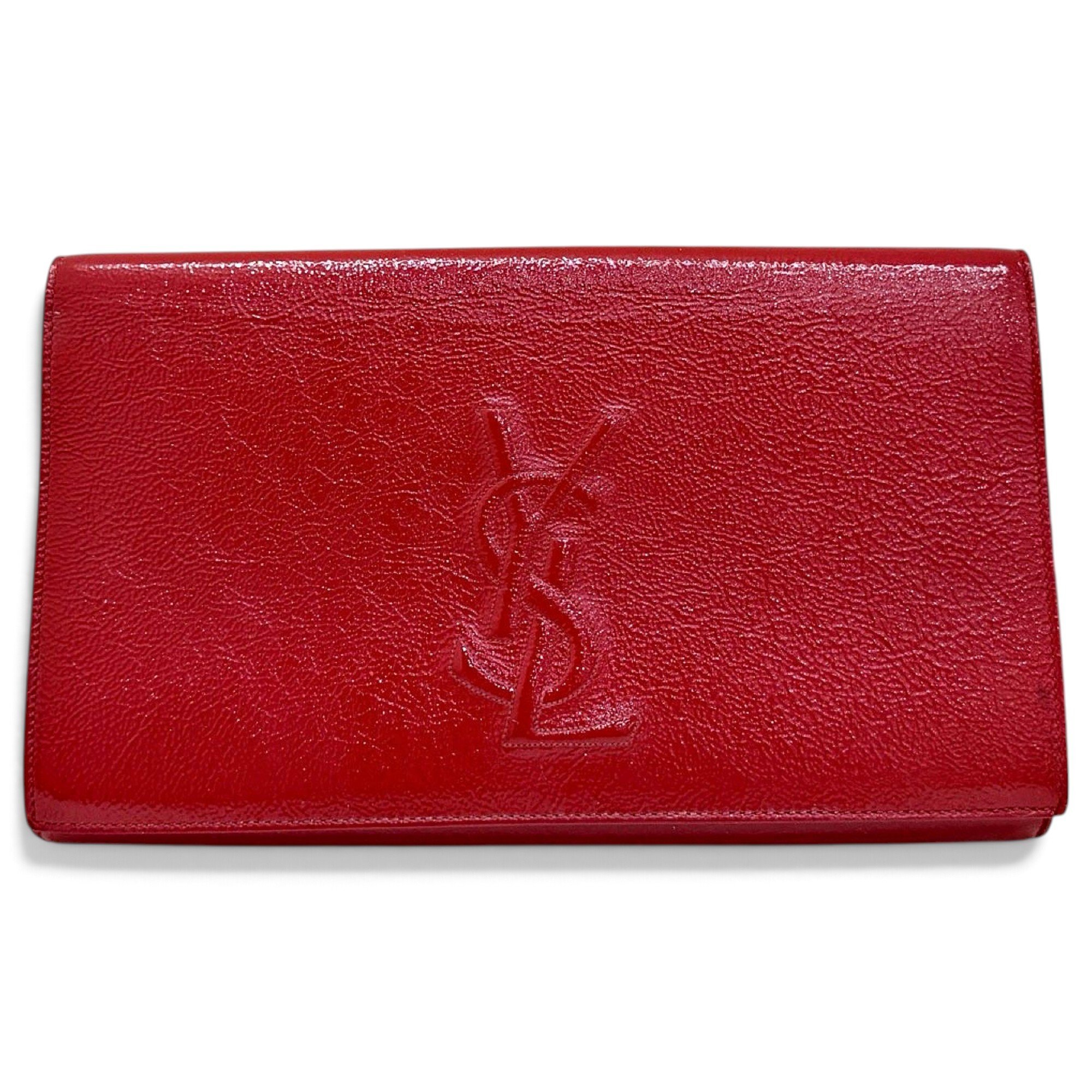 Leather clutch bag