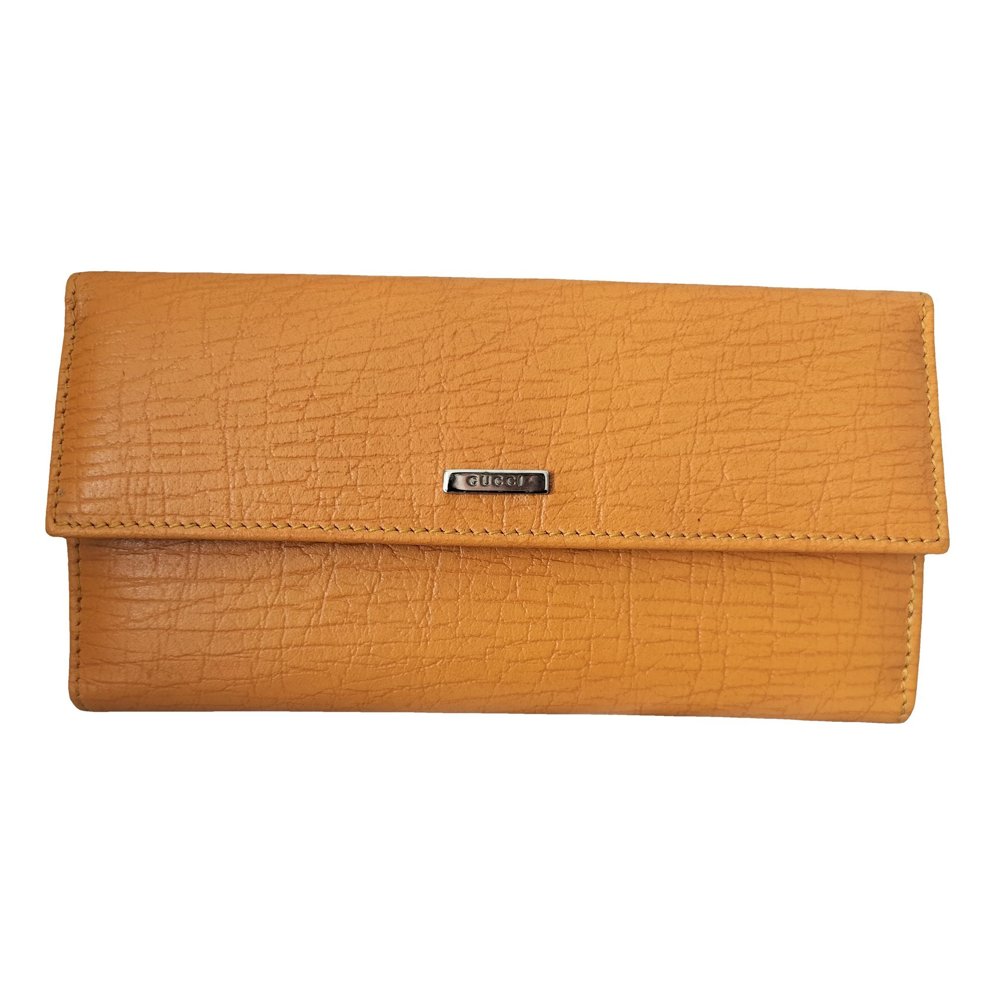Leather clutch bag
