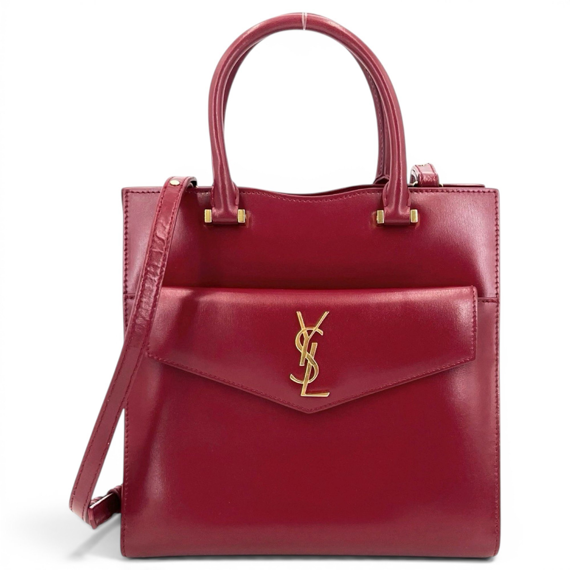 Uptown leather satchel