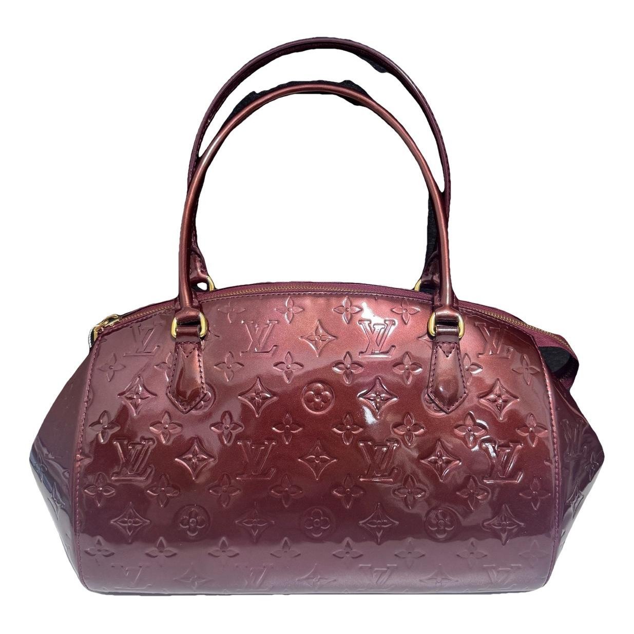 Patent leather handbag