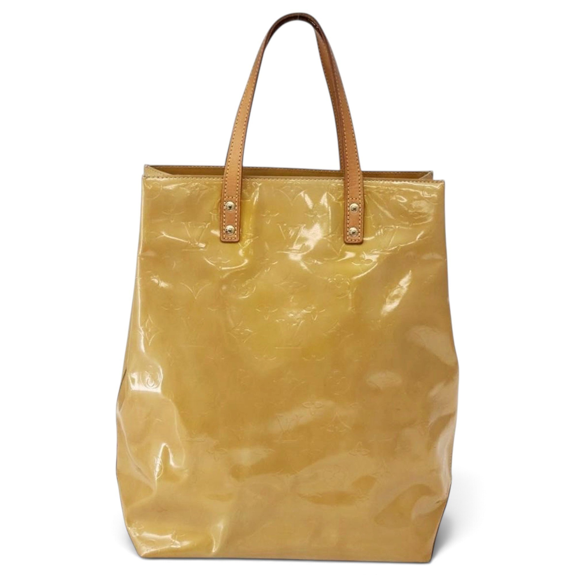 Reade patent leather handbag