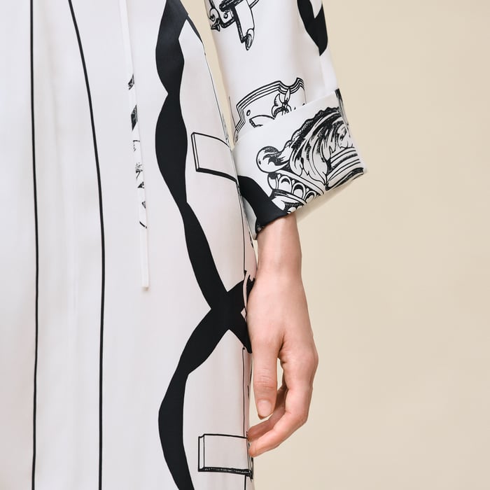 Blanc Nacre "Ferronnerie Remix" Caftan