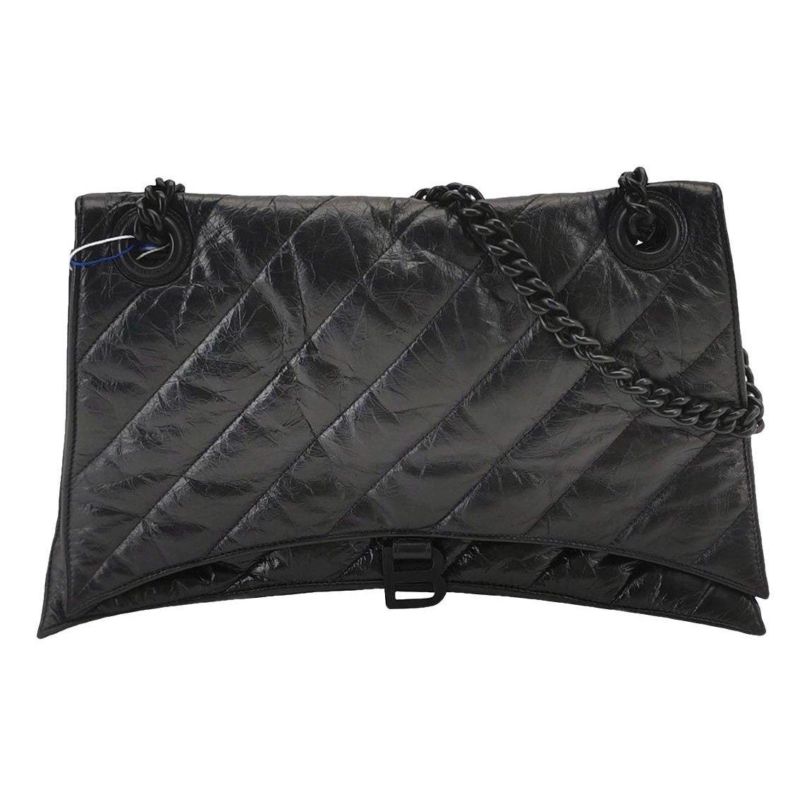 Crush leather handbag