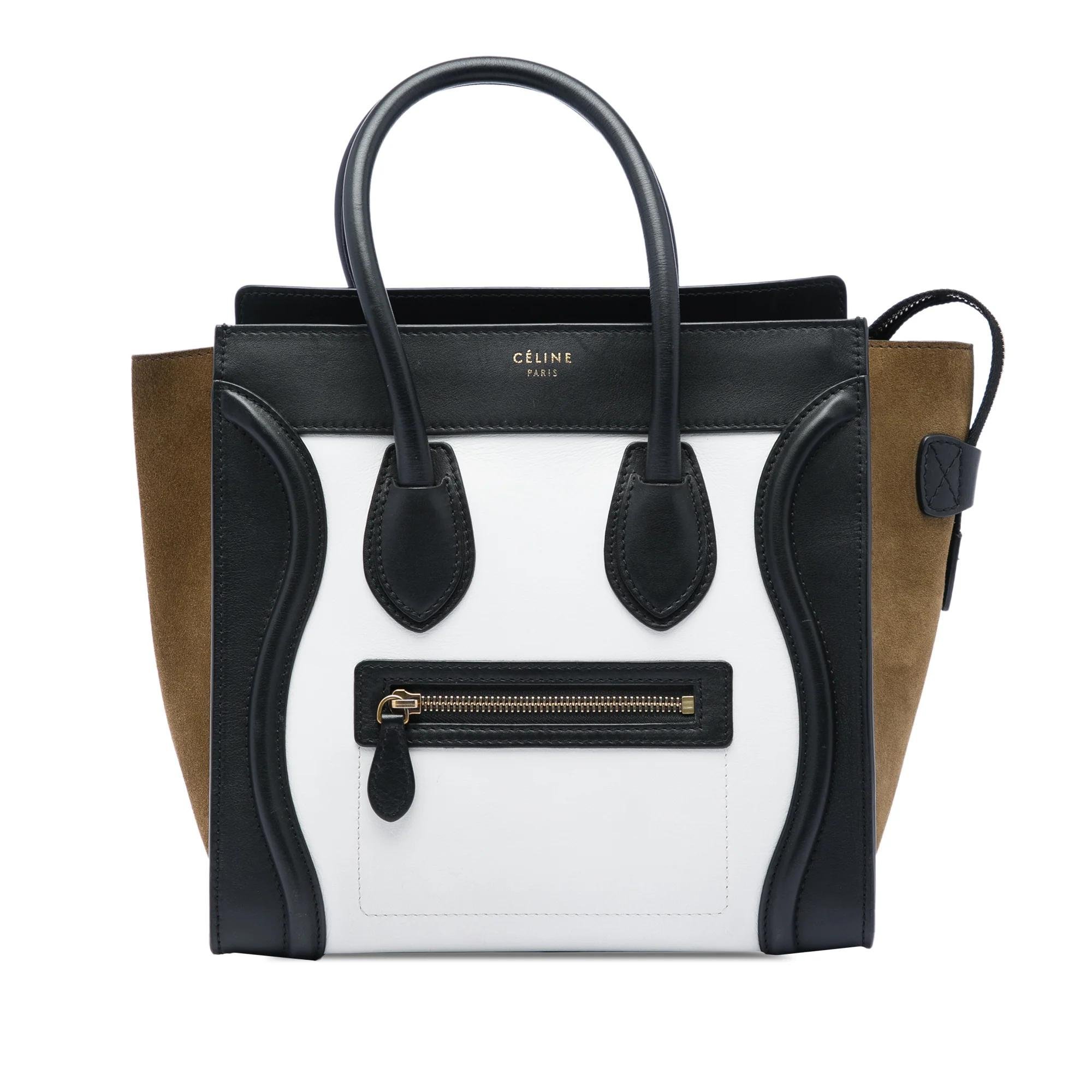 Luggage pony-style calfskin handbag
