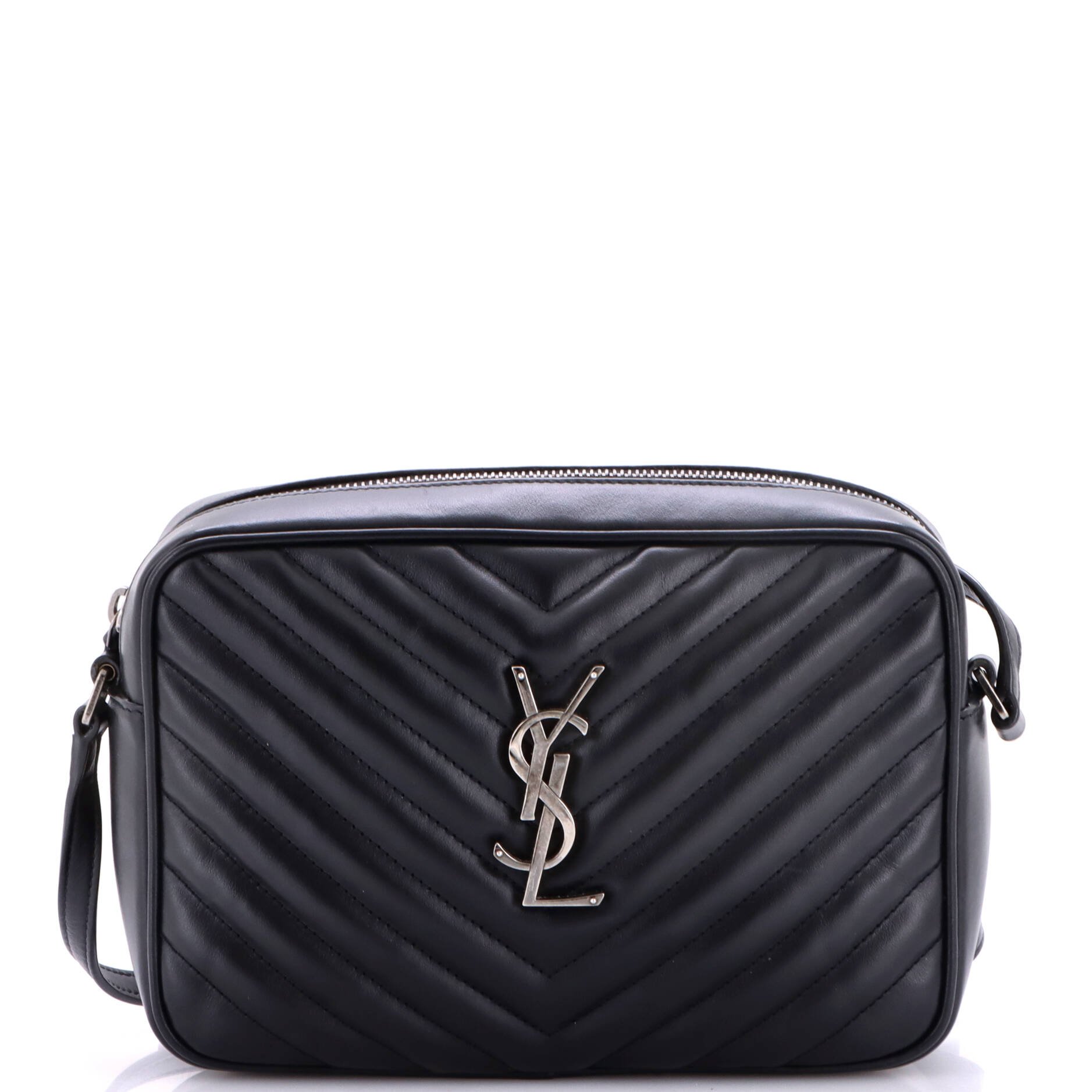 Lou Camera Bag Matelasse Chevron Leather Small