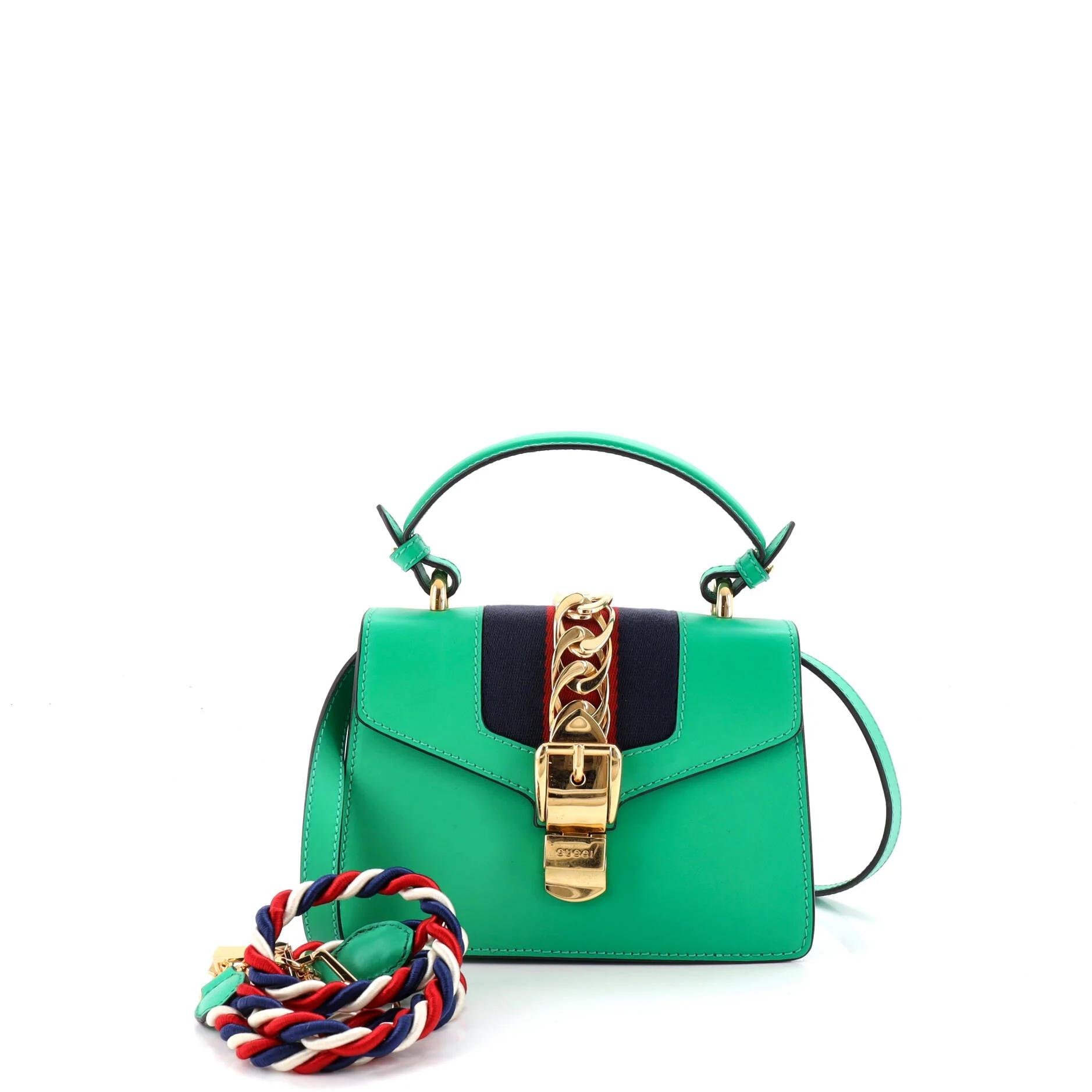 Gucci Sylvie Top Handle leather handbag