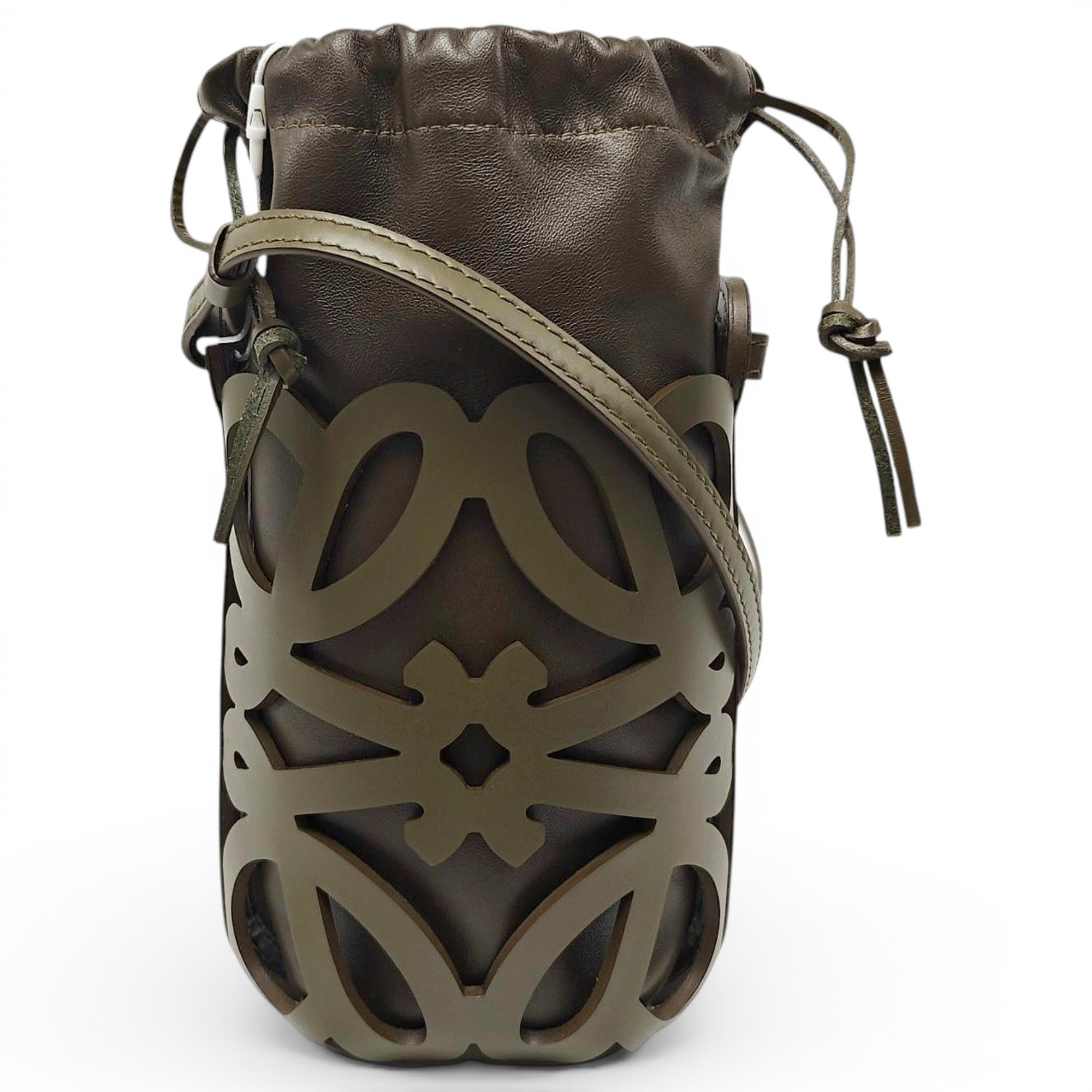 Anagram leather handbag