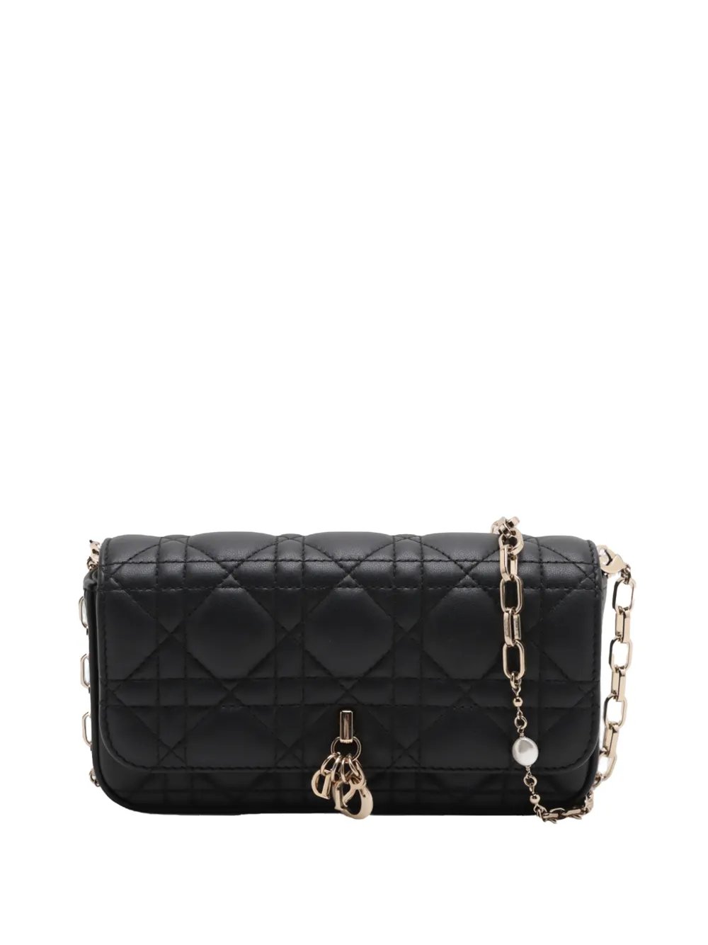 2022-2024 Lambskin Cannage My Dior Talk Phone Pouch crossbody bag