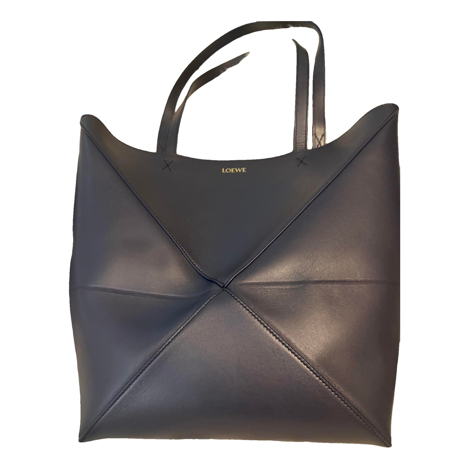 Puzzle Fold leather tote