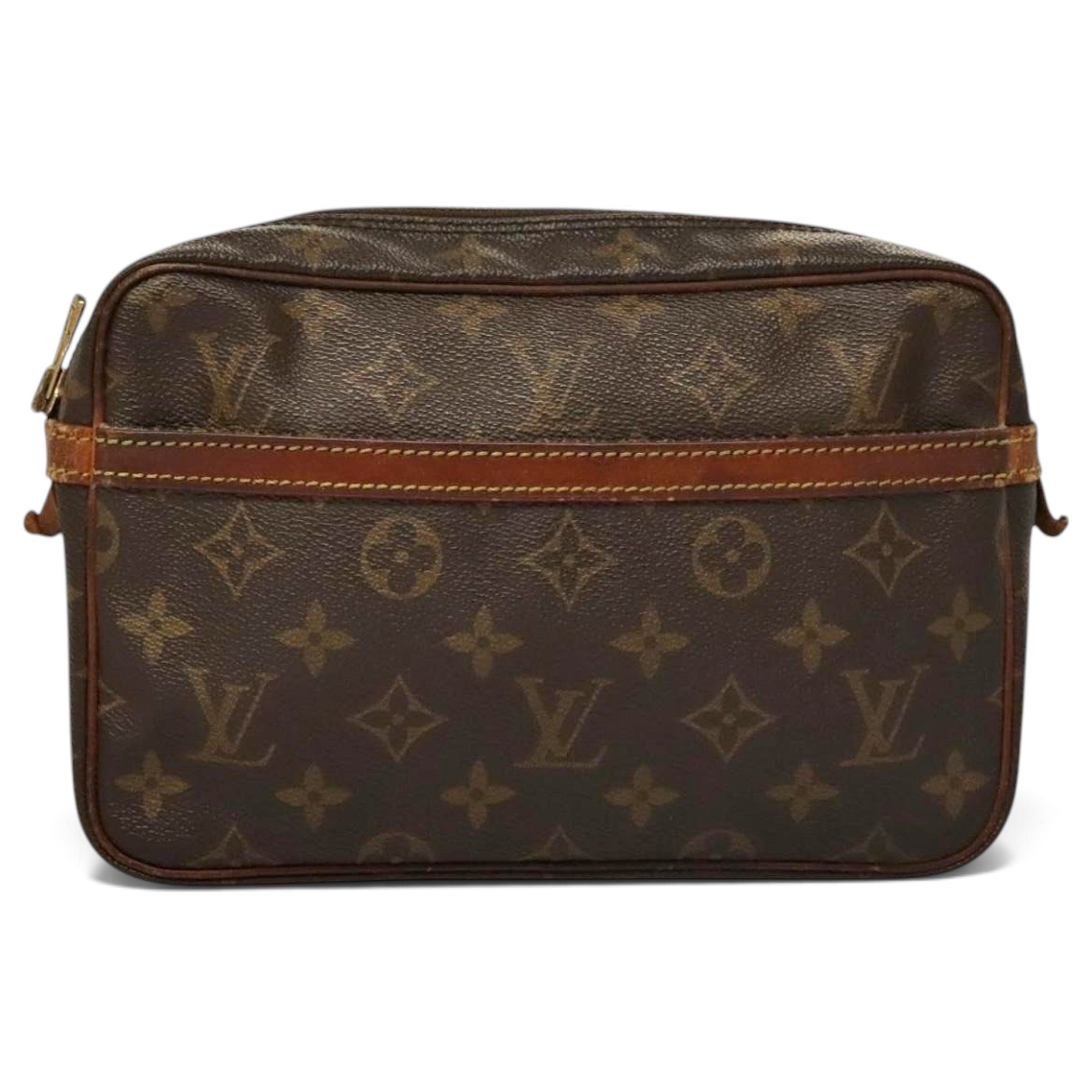 Leather clutch bag