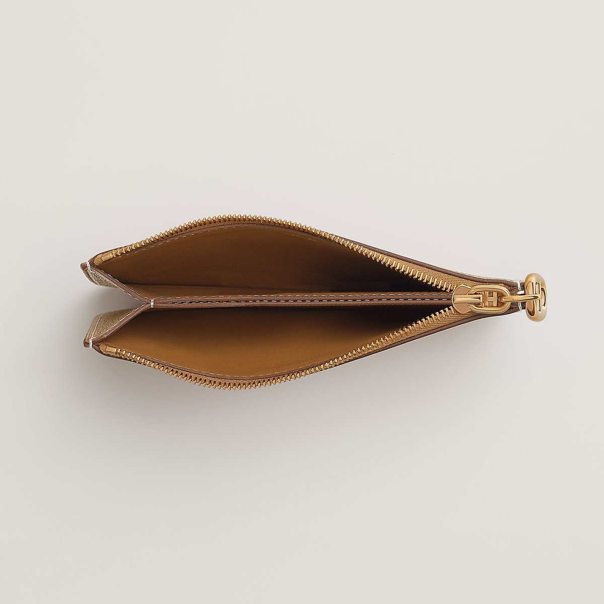 Gold Zipengo Chaine D'Ancre Card Holder
