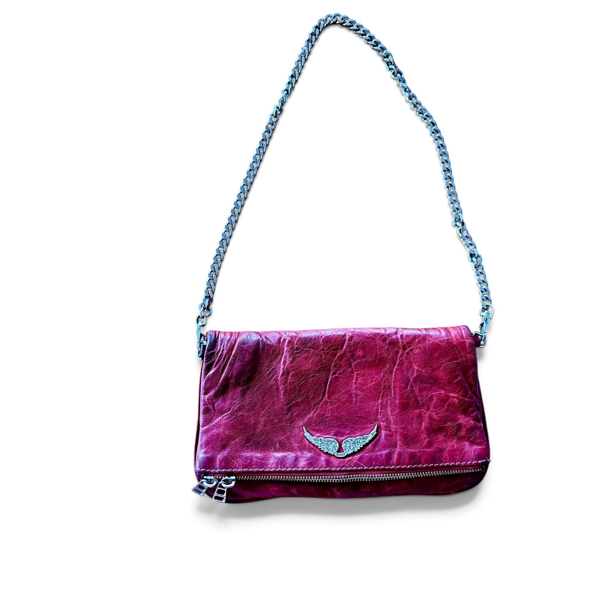 Rock leather crossbody bag