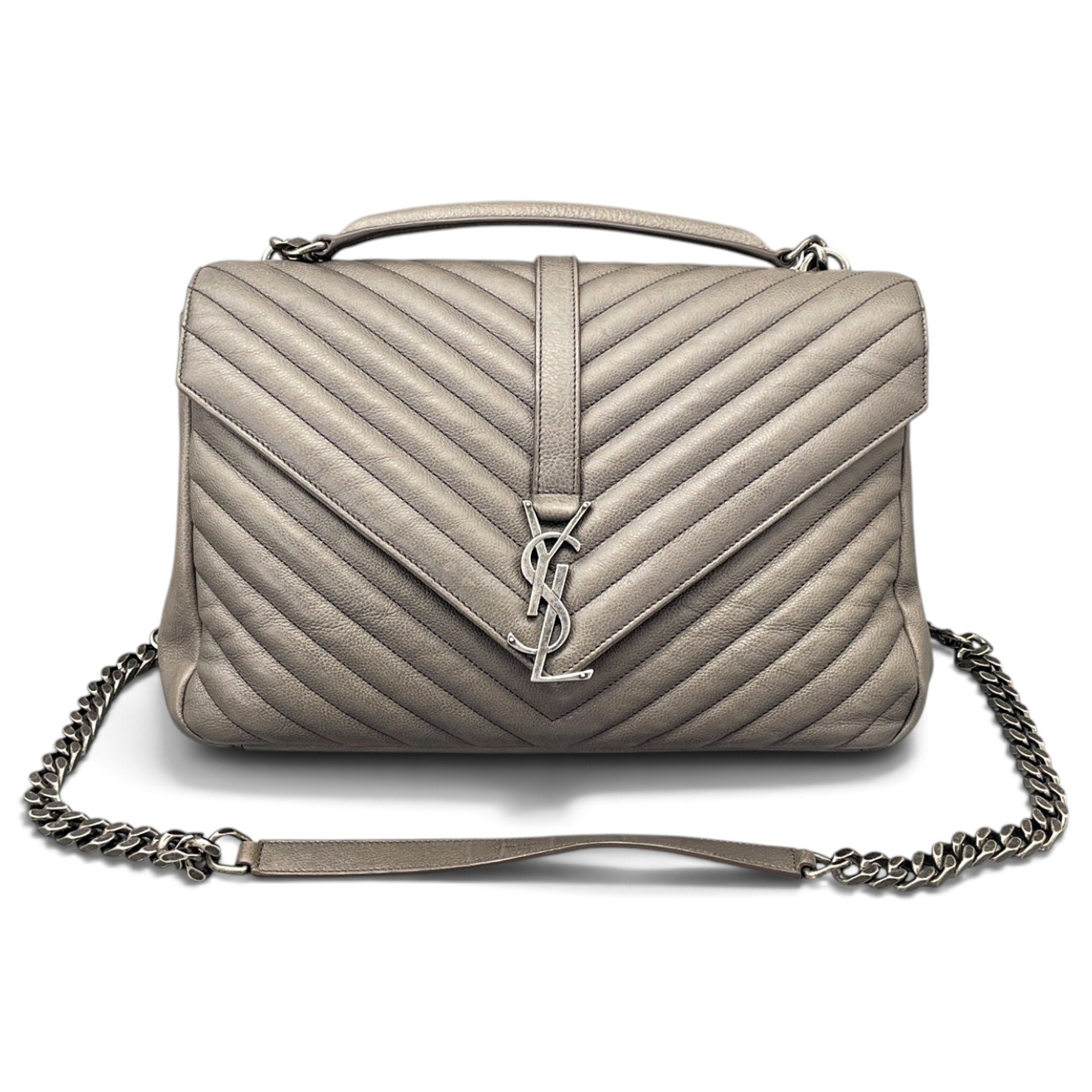 Collége monogramme leather handbag