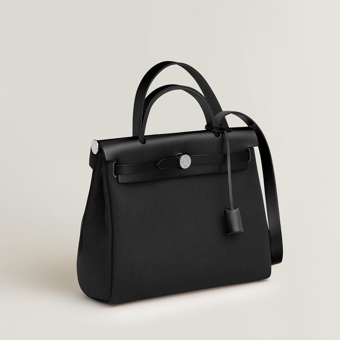 黑色 Herbag Zip 31手提包