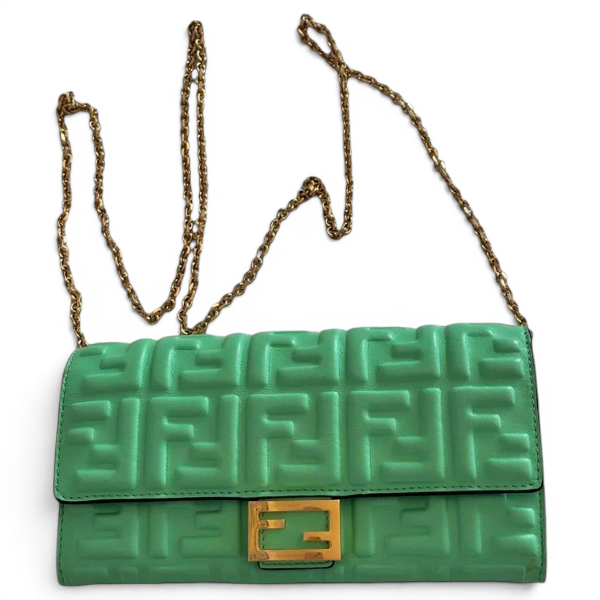 Baguette leather handbag