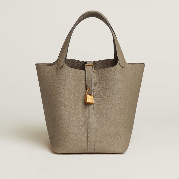 Beige Marfa Picotin Lock 22 Bag