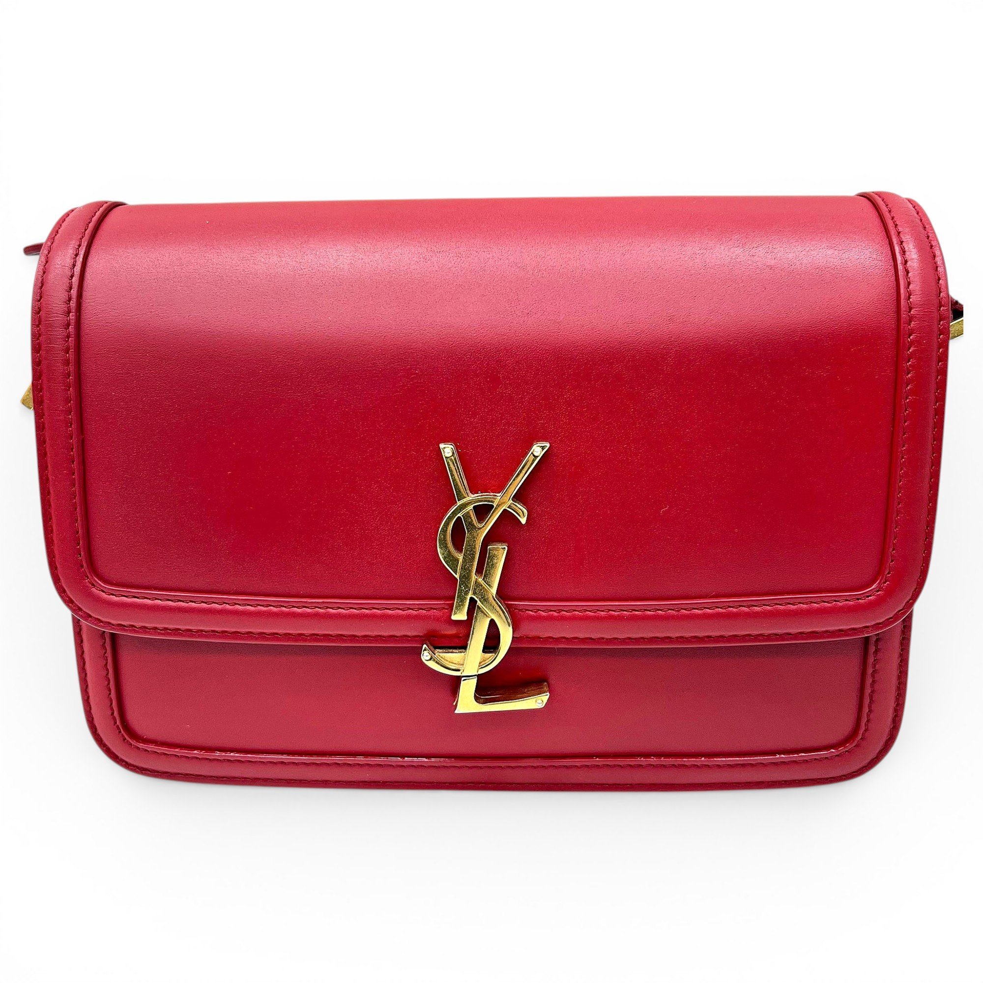 Solférino leather handbag